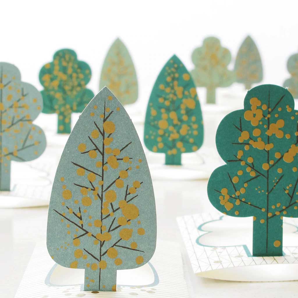 3-D Karten "Wald" aus Papier von Jurianne Matter 3-D Karten "Wald" aus Papier von Jurianne Matter