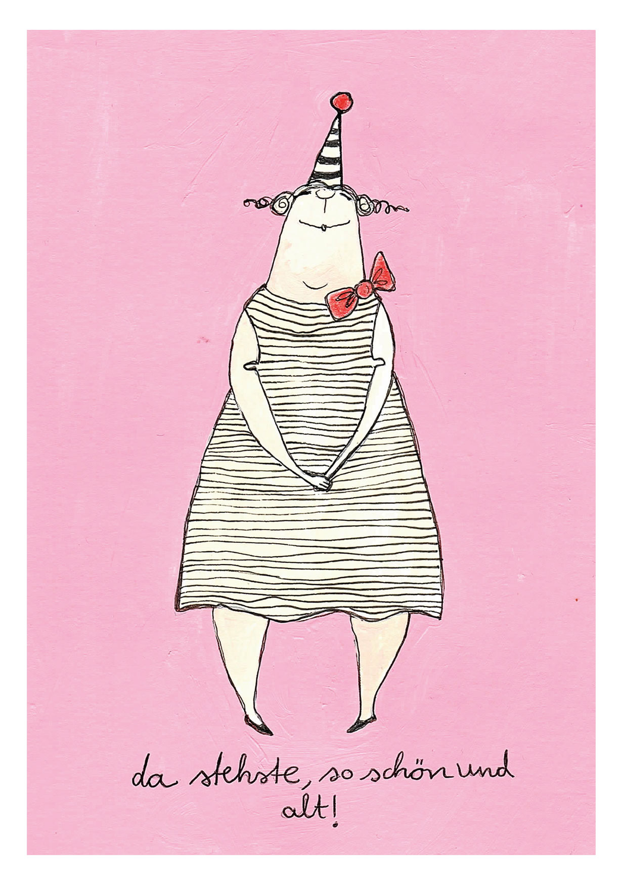 Postkarte kittiekatstudio " so schön und alt" von kittiekatstudio