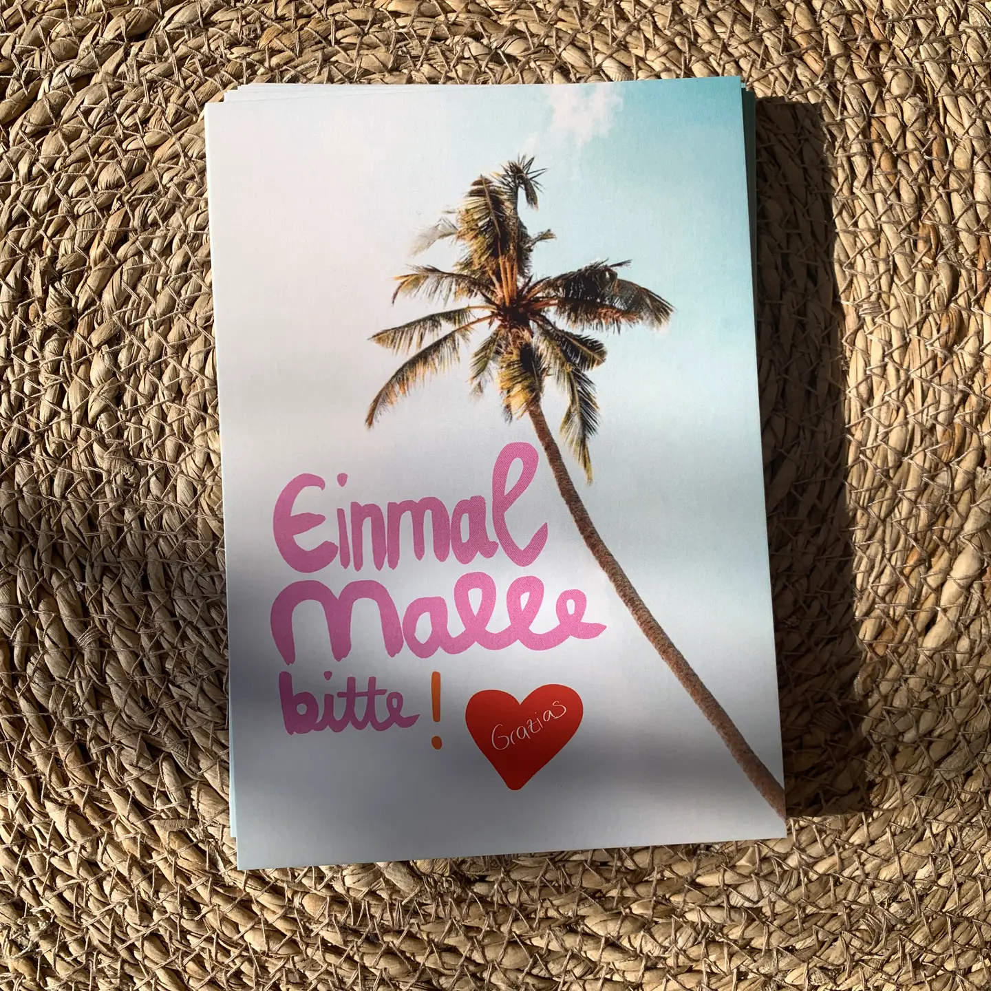 Postkarte * Einmal Malle bitte * Grazias  von Ute Arnold    