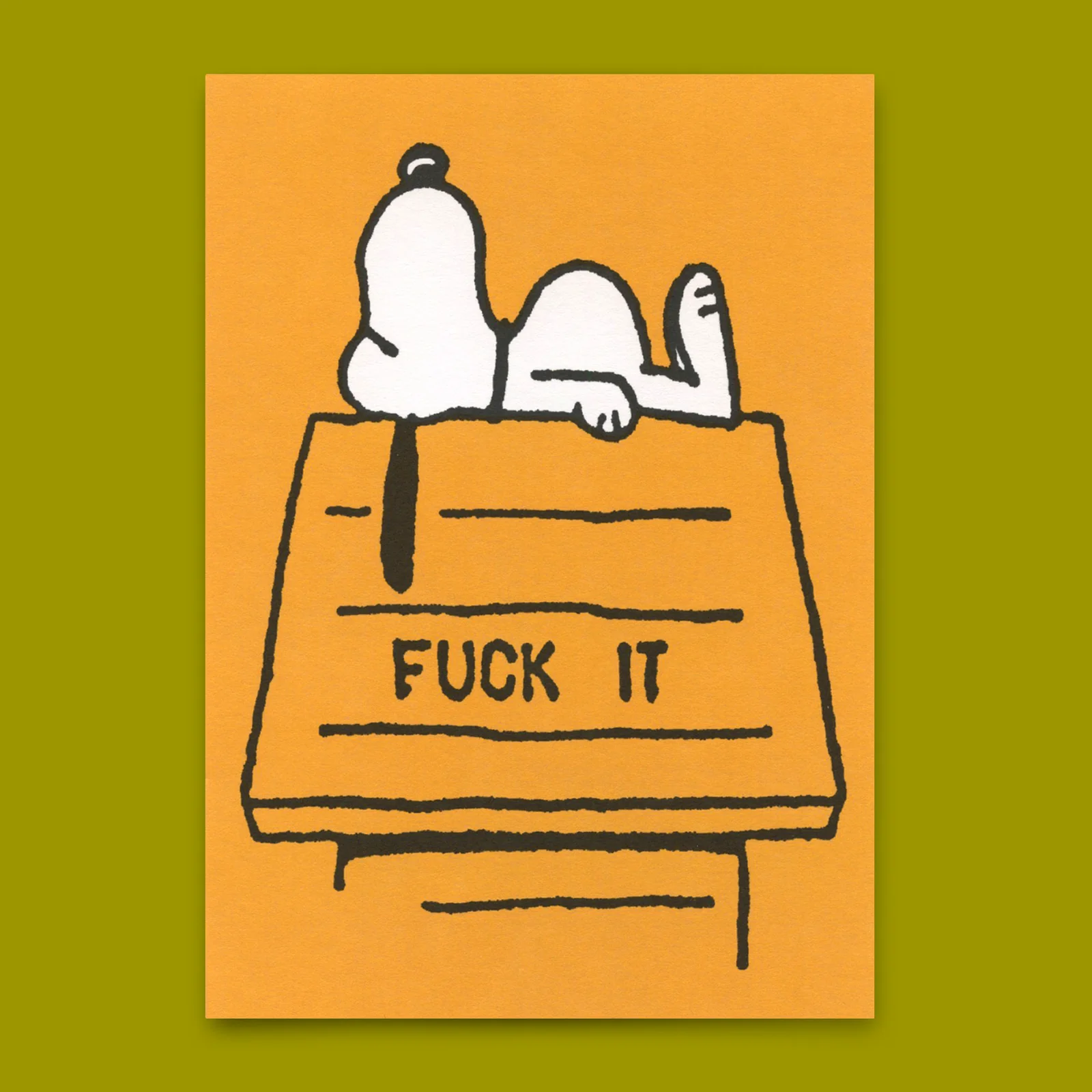 Postkarte "FUCK IT" von Deli Cards