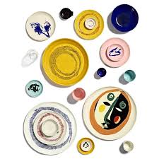 Ottolenghi Dessertteller azurblau - grüne Artischocke Feast, D. 16 cm 