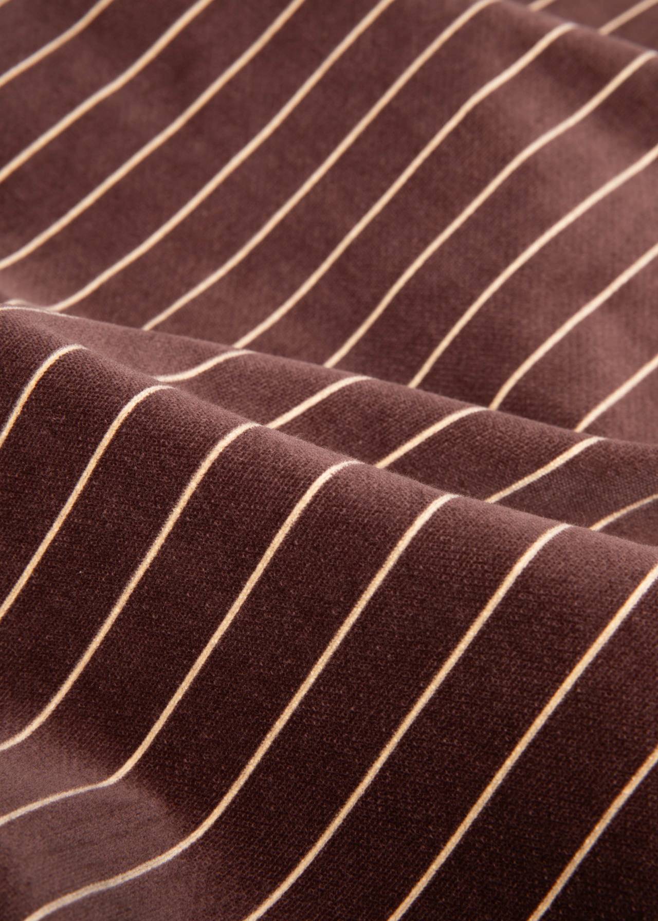 Blutsgeschwister Bundfaltenhose Winny, needle stripe velvet, braun