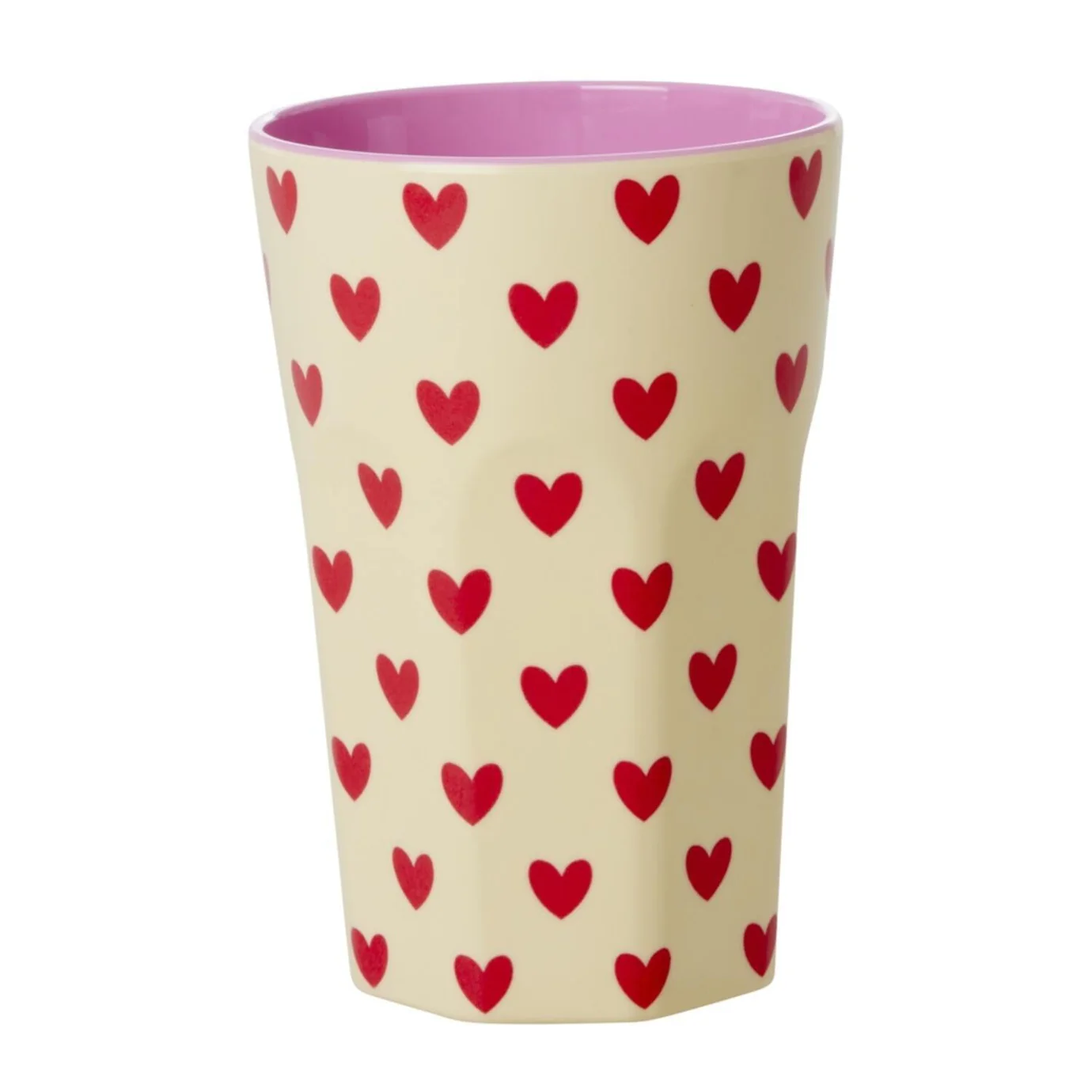 Rice Melamin Becher groß- Darling Hearts Print , 400 ml