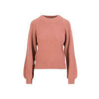 Blutsgeschwister Strickpullover Cosy Bubble vintage pink knit