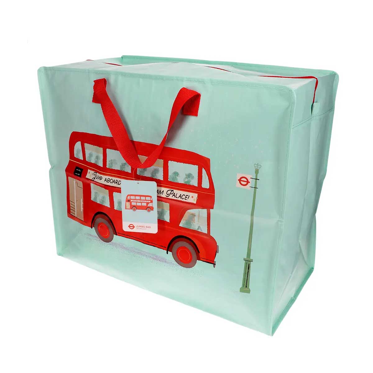 Jumbo-Aufbewahrungstasche - Doppeldecker Bus London , ca. 58 x 28 x 48 cm   