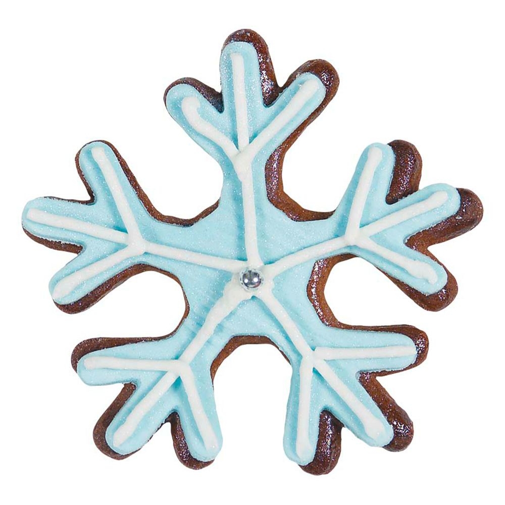 Ausstecherle Schneeflocke Edelstahl 6 cm  von Städter, Prägeausstecher