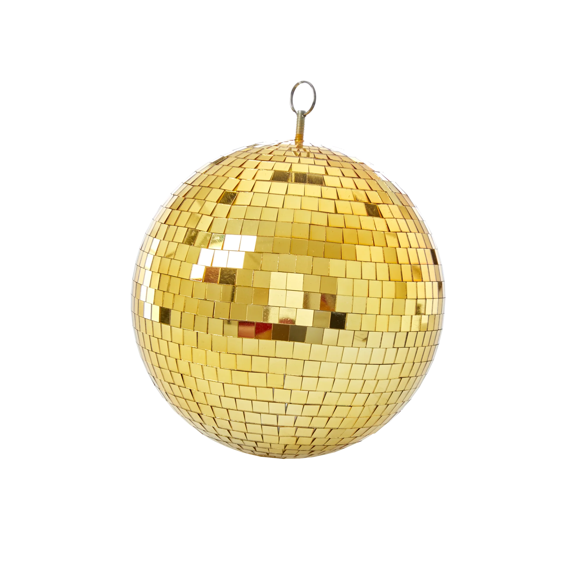 RICE Diskokugel Gold, D. ca. 25 cm, Large Disco Ball - gold
