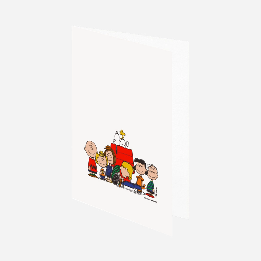The Peanuts Doppelkarte Snoopy & Die Peanuts + Umschlag + Aufkleber von The Peanuts 