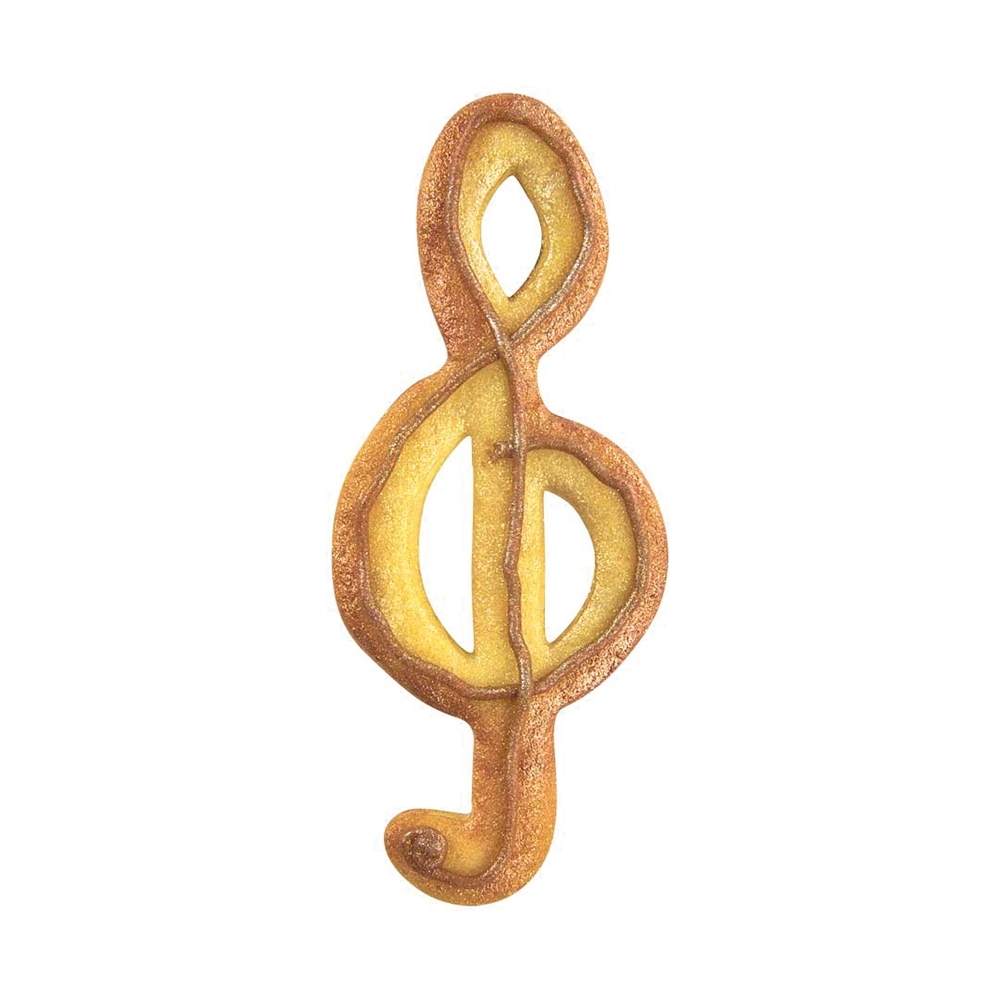 Ausstecherle Notenschlüssel Edelstahl 10 cm  von Städter, Prägeausstecher 