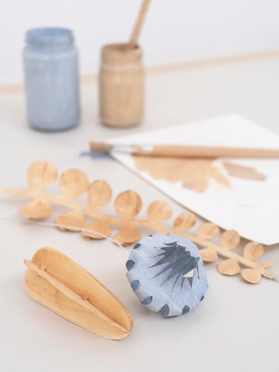 Jurianne Matter FIELD flowers large - WHITE, Bastelset 