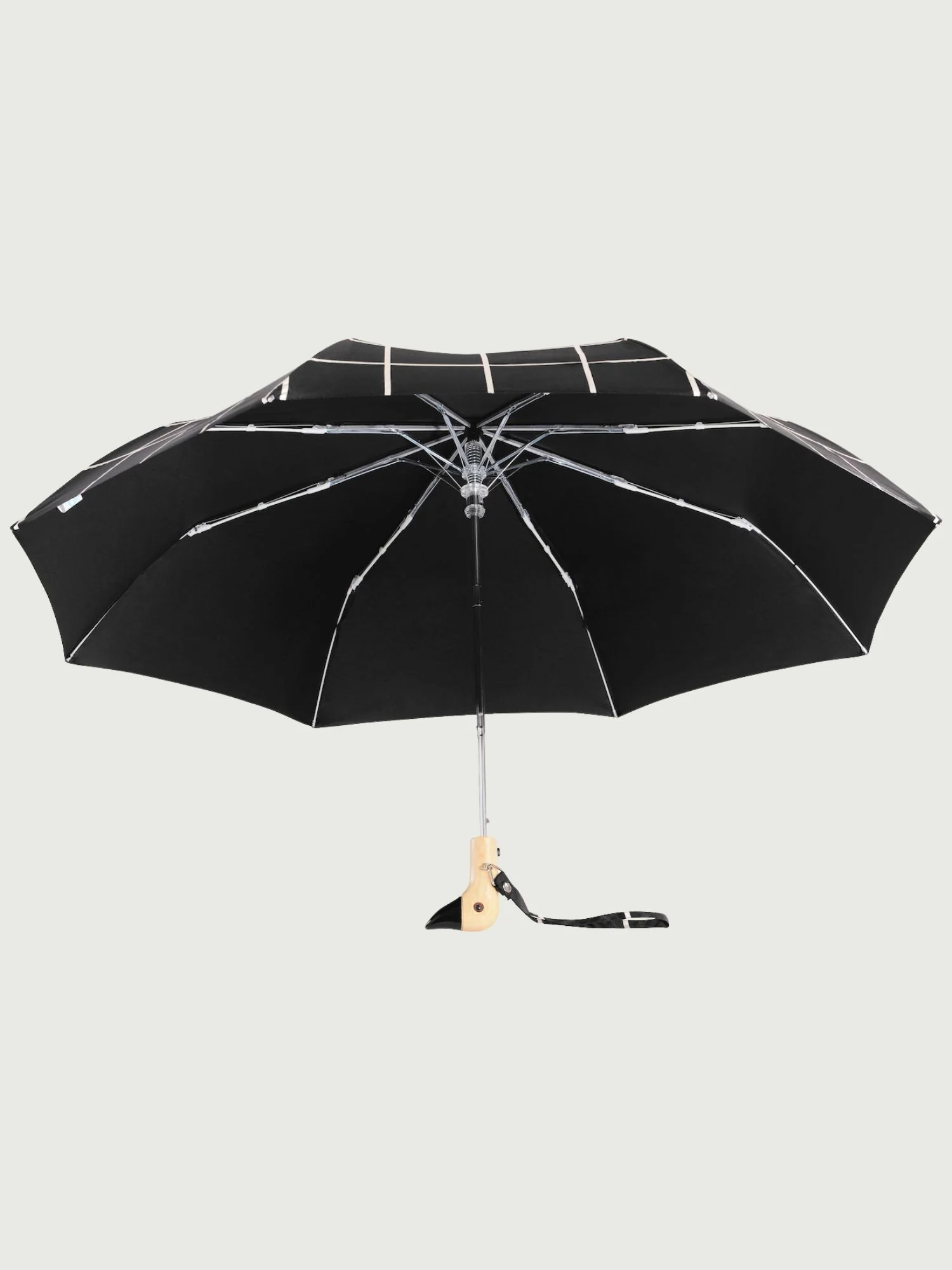 Regenschirm Original Duckhead BLACK GRID, Schwarz Karo