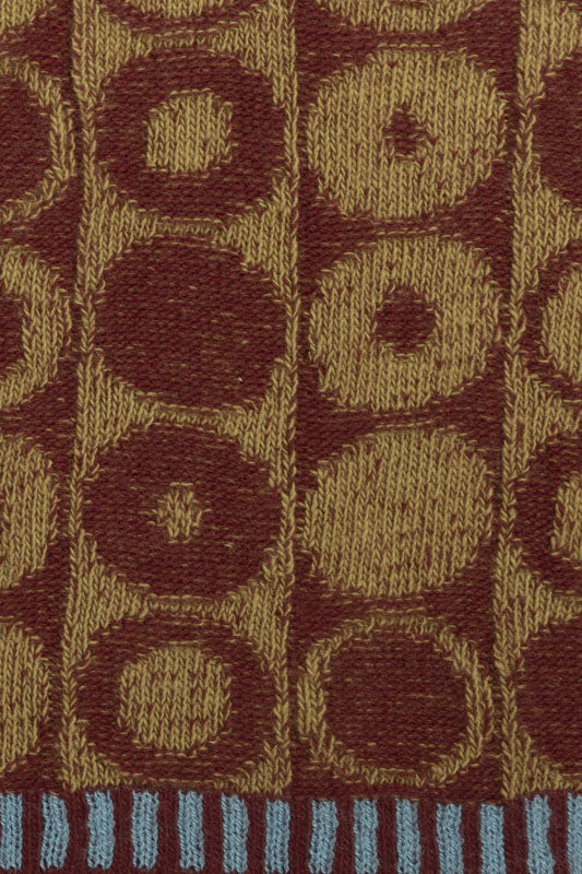 McKernan Handstulpen "PLAITED BORDER" WILD SPICE , ca. 27 x 8 cm, 100% Wolle, Pulswärmer