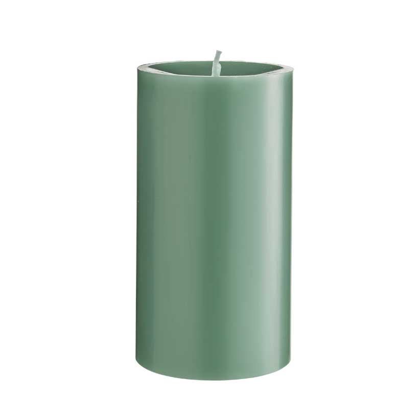 Engels Kerzen, Gegossene Stumpenkerze, D. 8 cm x 15 cm, Farbe: Linde