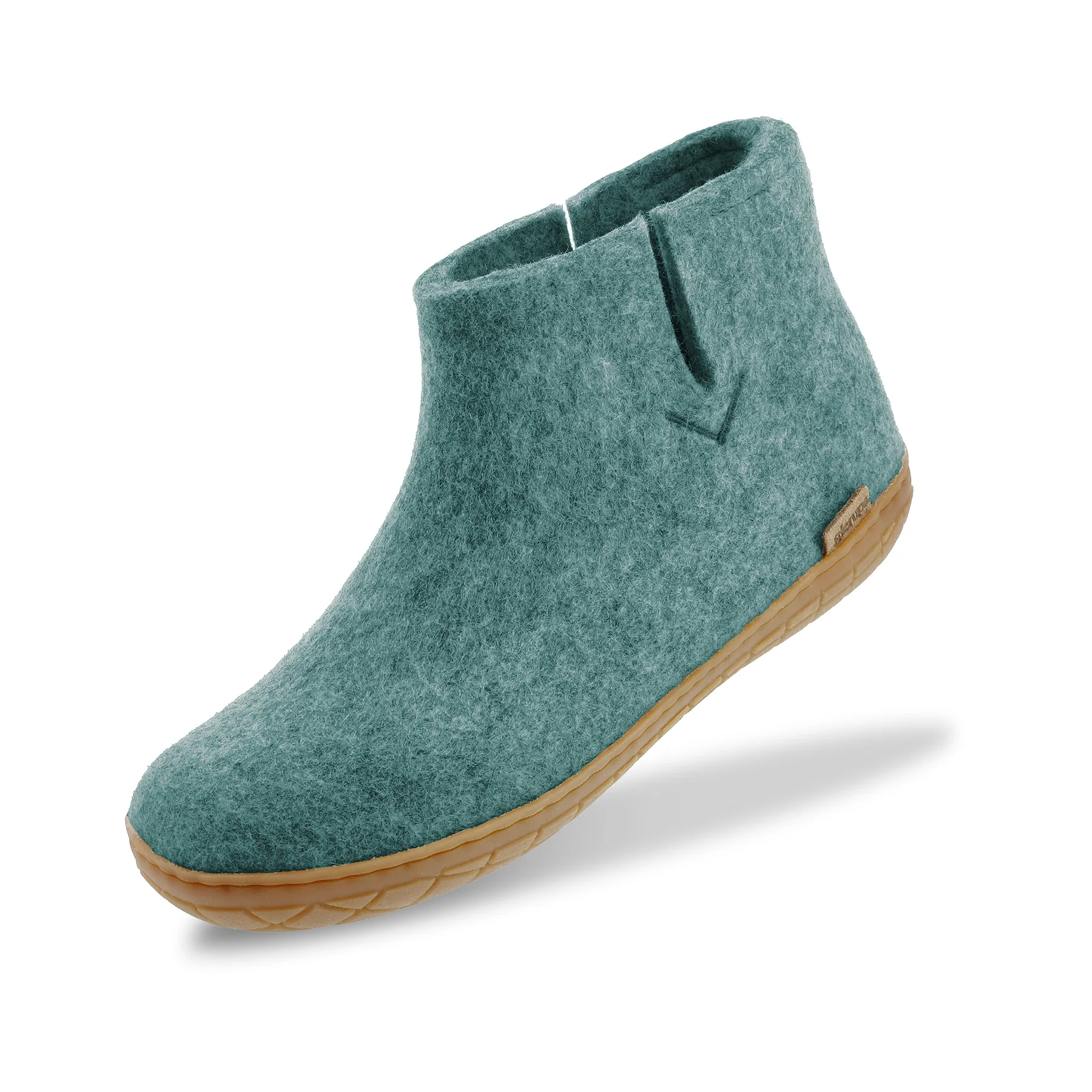Glerups Ankle Boot 100% Wollfilz , Filzstiefel, north sea mit Sohle aus Naturkautschuk 
