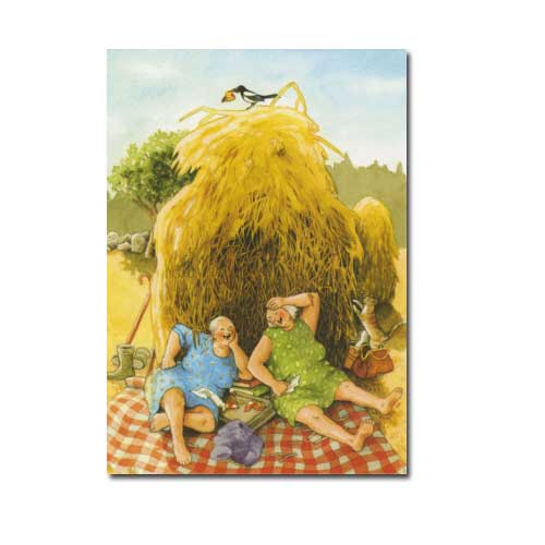 Postkarte Inge Löök "Frauen bei der Ernte " Löök Postkarte, Weiber, Freundschaft 