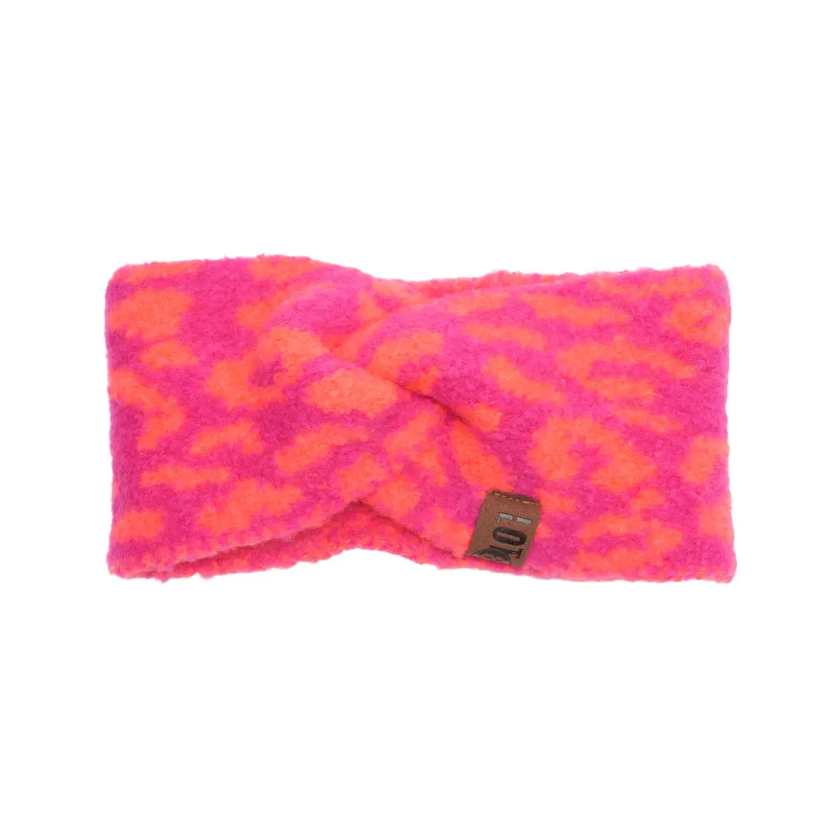% LOT83 Stirnband Nr. 1, Pip Leopard Fuchsia
