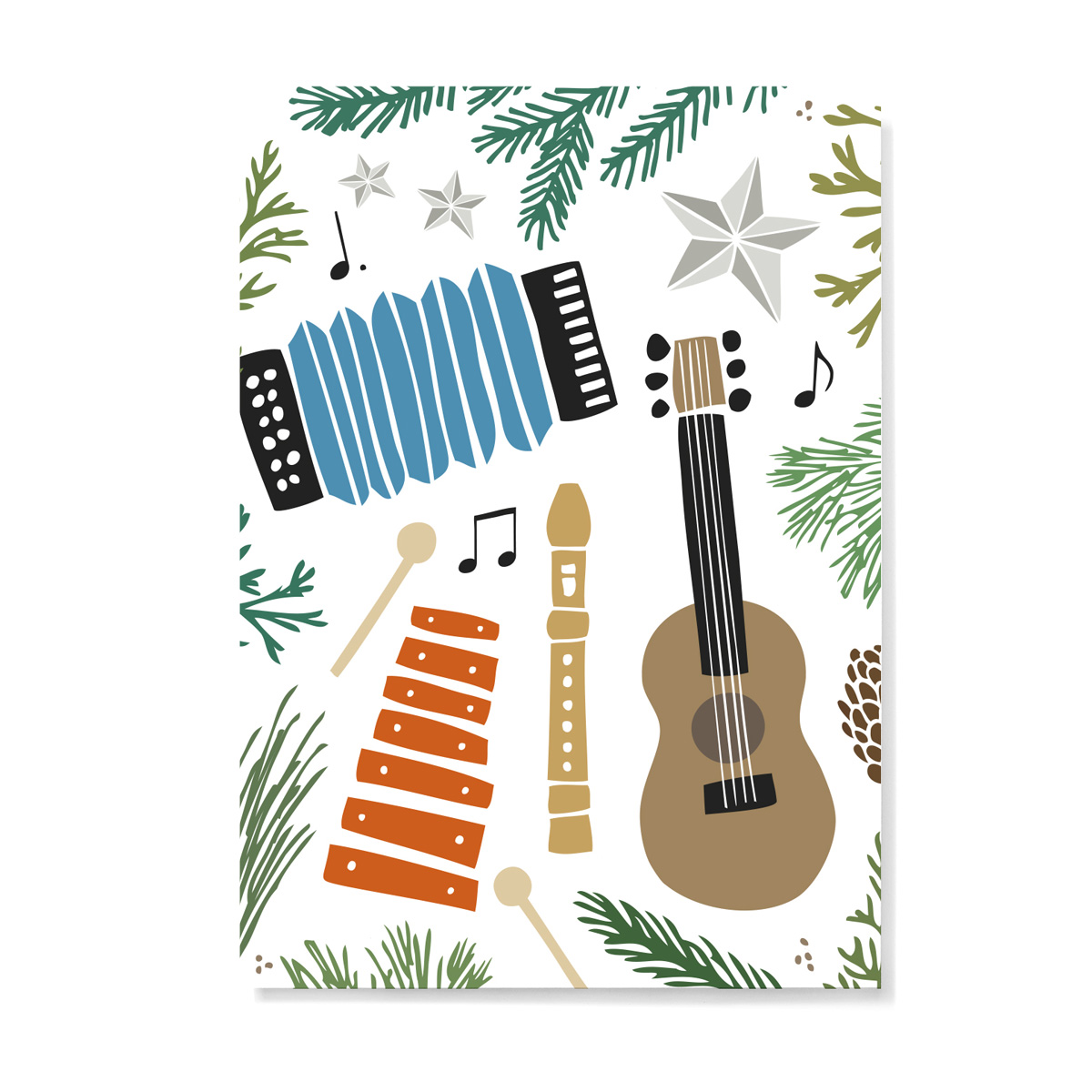 Postkarte Hausmusik  von familytree