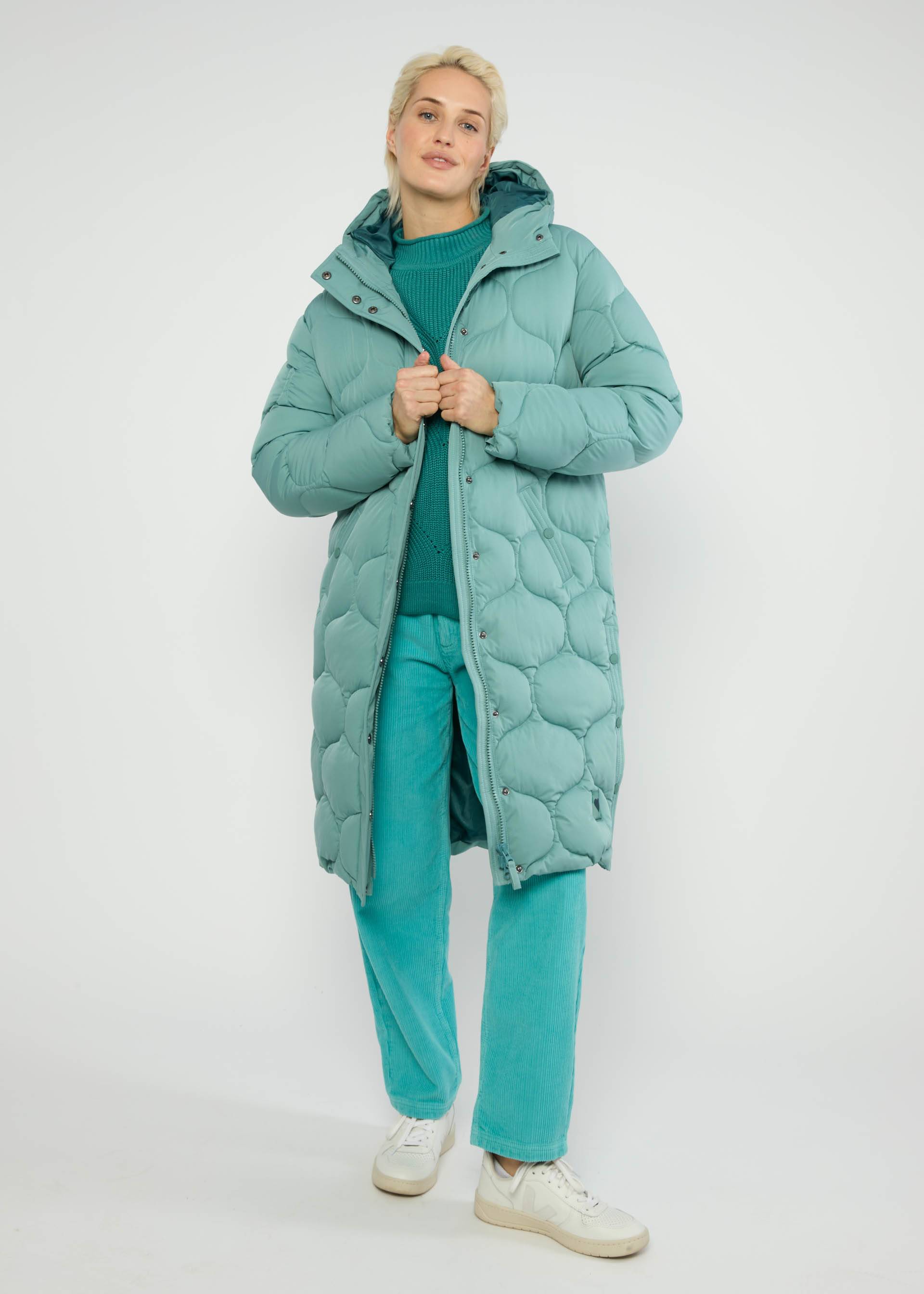 % Blutsgeschwister Wintermantel No Down Mister - cold retro blue