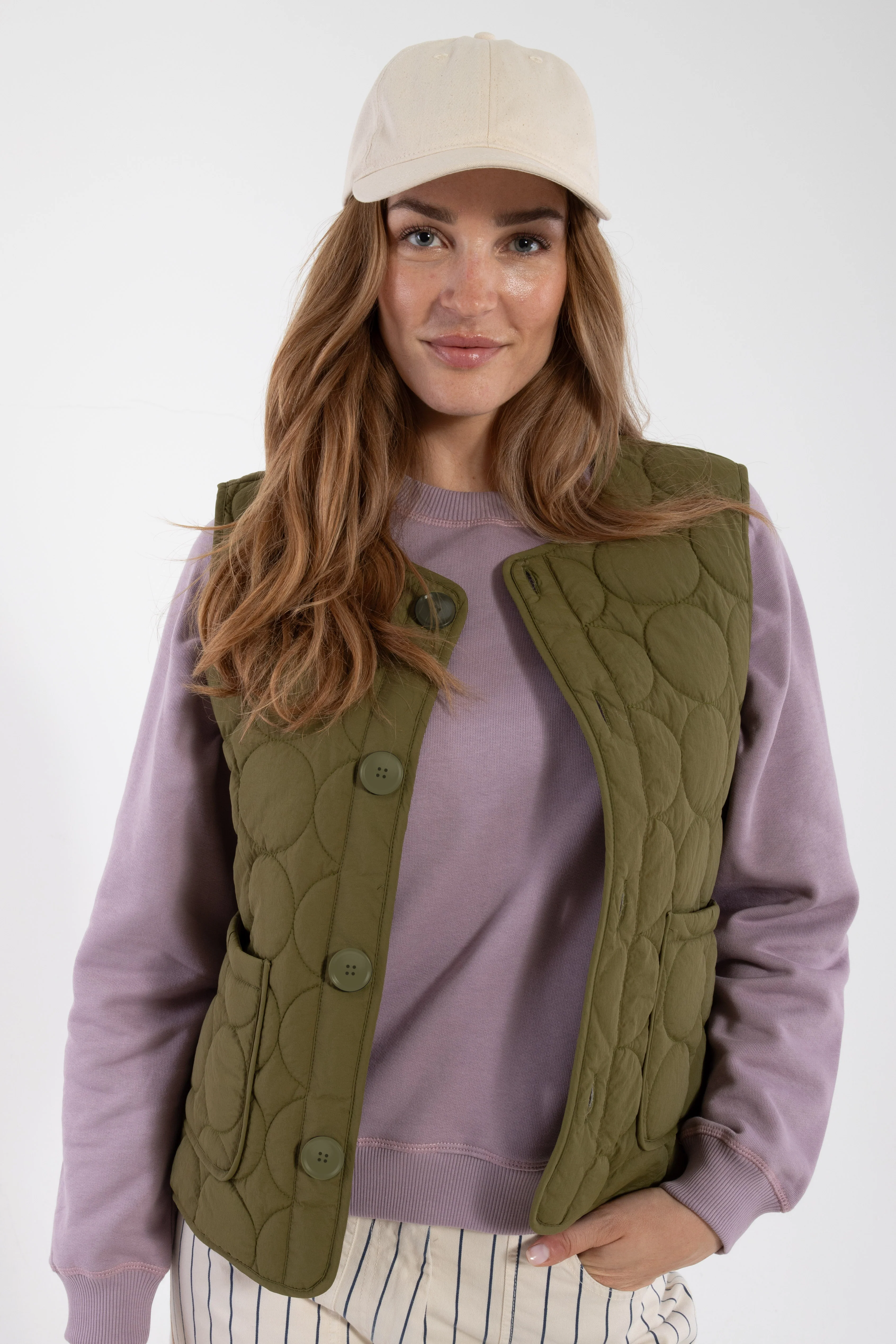 % Danefae Danefield Thermo Vest Olive, Thermoweste