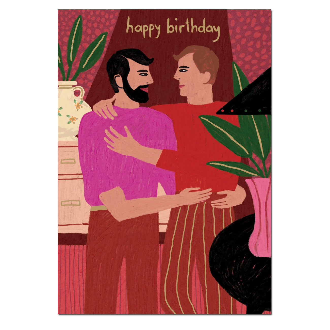 Roger la Borde Doppelkarte "Glass Menagerie"  , Männer, Freundschaft, Geburtstagskarte, Happy Birthday, Mann
