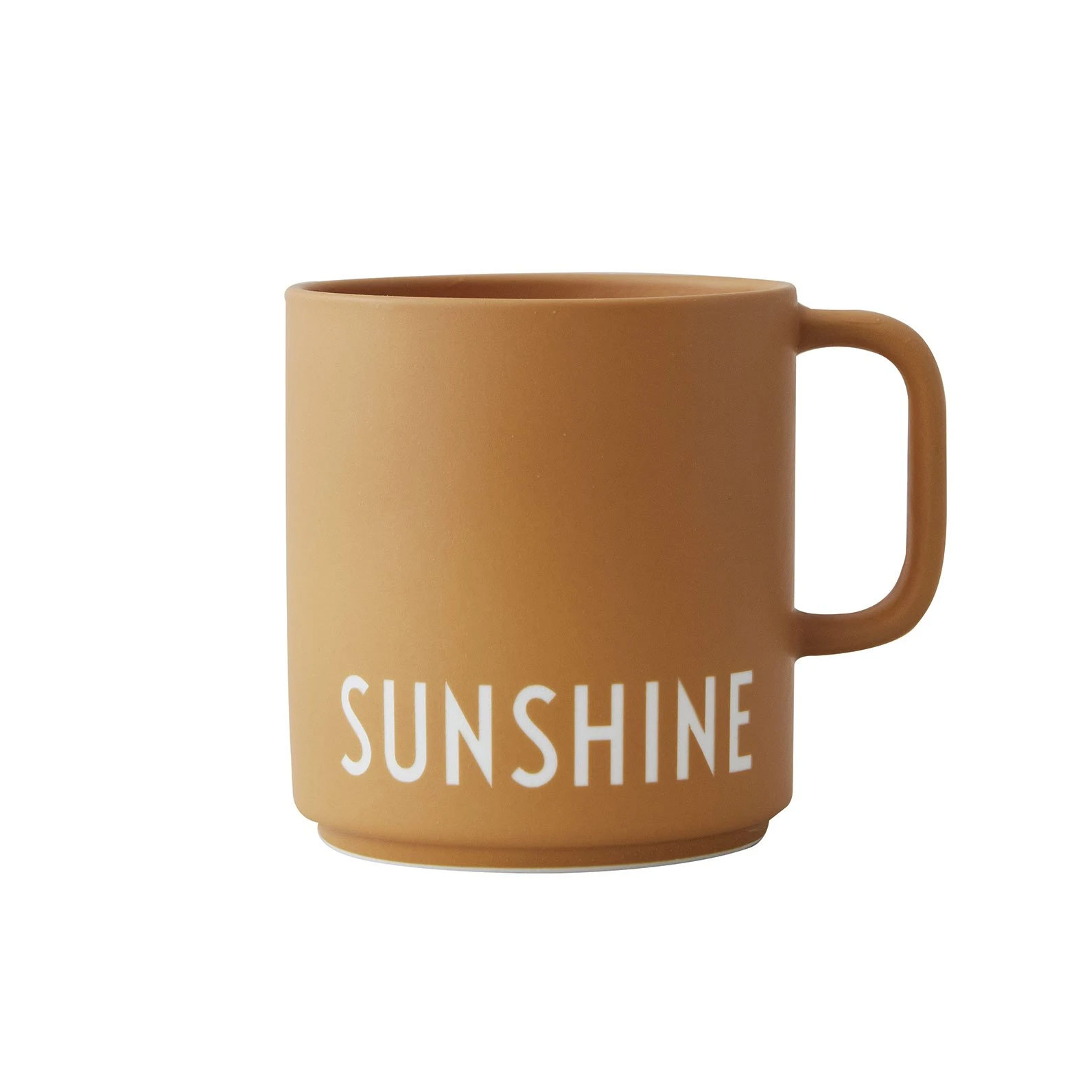 Design Letters Favourite Cup with handle SUNSHINE, Henkelbecher Porzellan, Farbe: Sonnengelb/Ocker Design Letters Favourite Cup with handle SUNSHINE, Henkelbecher Porzellan, Farbe: Sonnengelb/Ocker