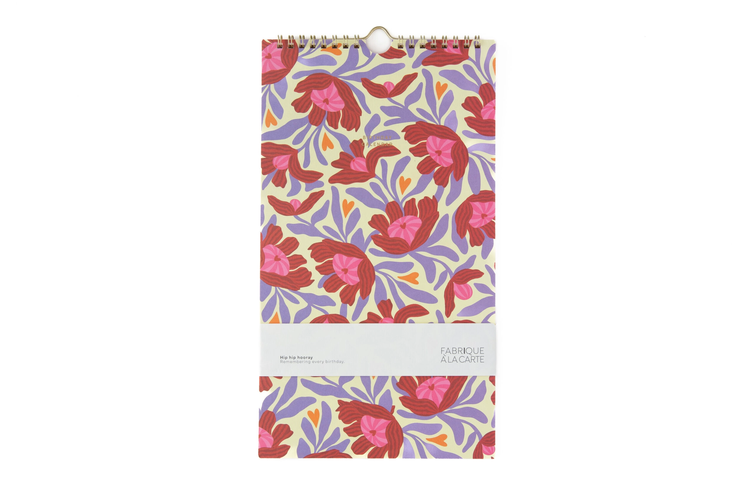 % Geburtstagskalender Flowers Beige % , 32,5 x 18 cm
