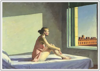 Edward Hopper Postkarte "Morning Sun, 1952"  , Kunst