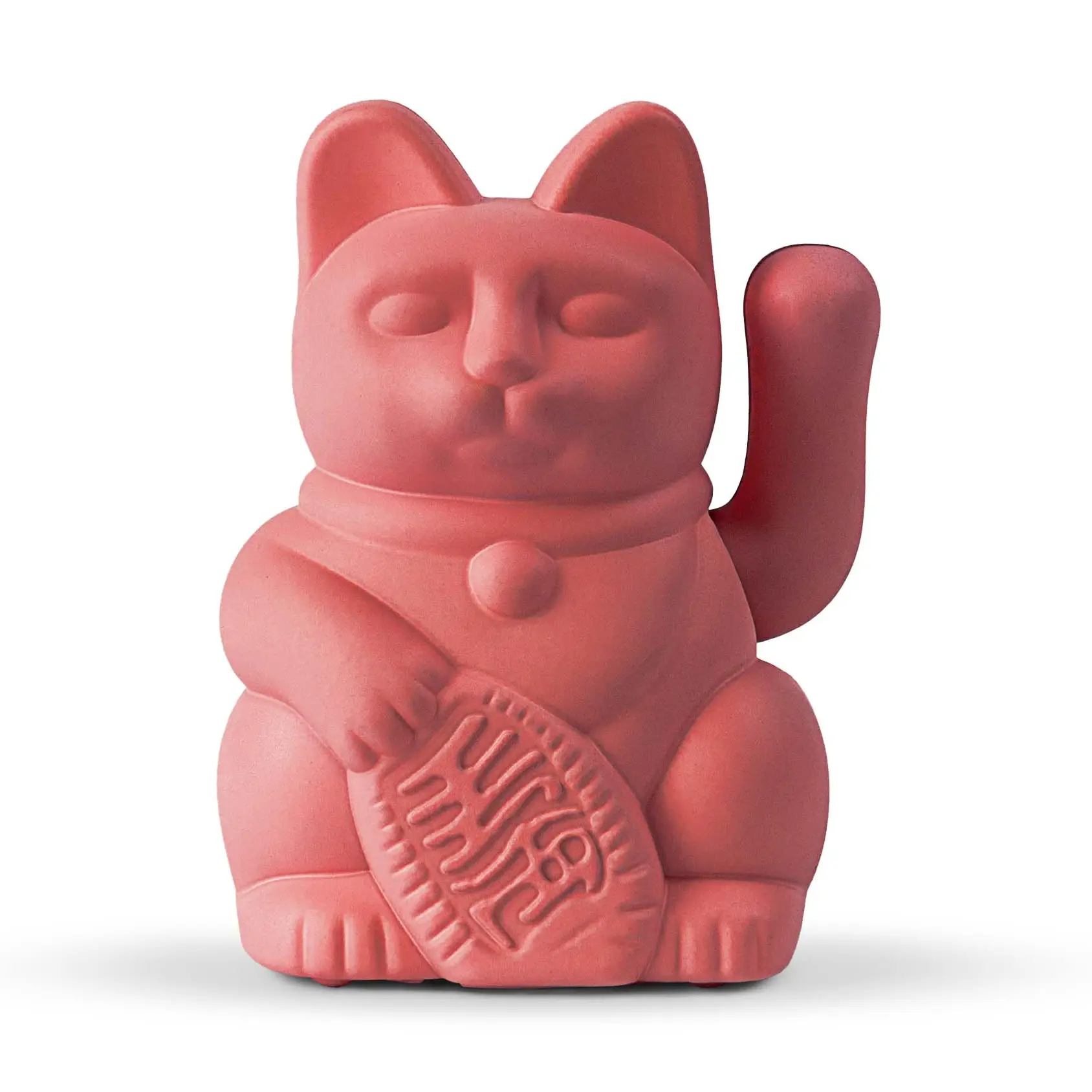 Lucky Cat Solar Berry Red „Aiko“ / Winkekatze/ Glückskatze , Mini, ca. 5 cm