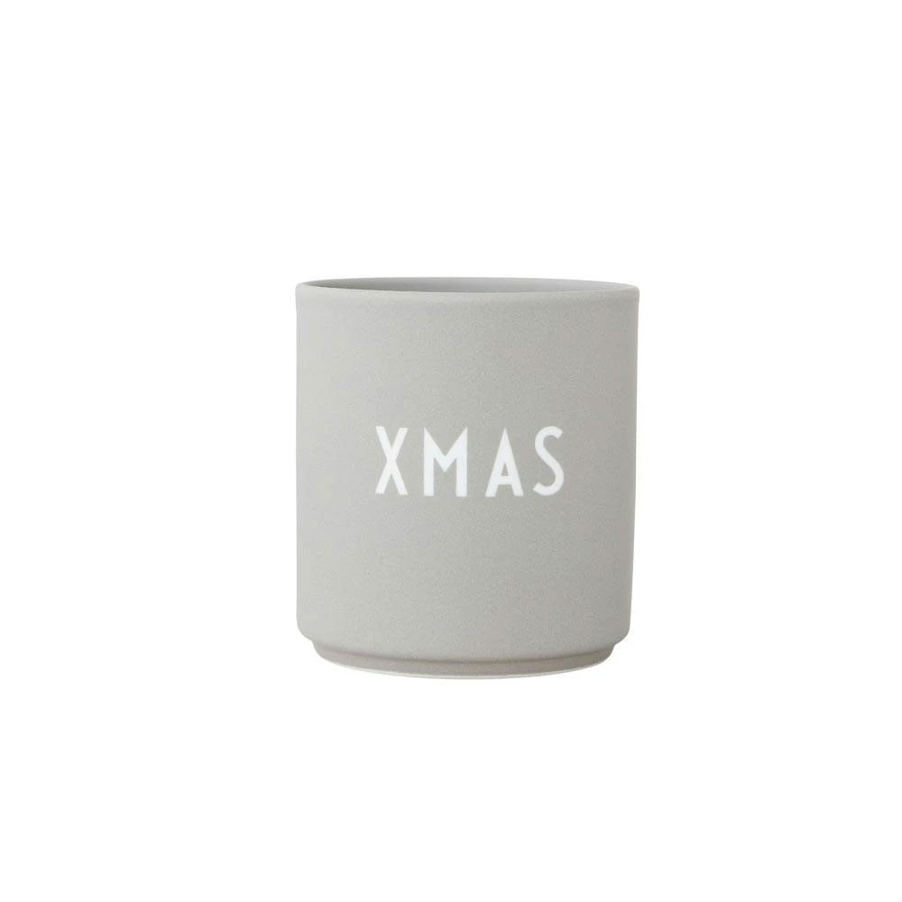 Design Letters Favourite Cup XMAS , Becher Porzellan, Farbe: grau Design Letters Favourite Cup XMAS , Becher Porzellan, Farbe: grau