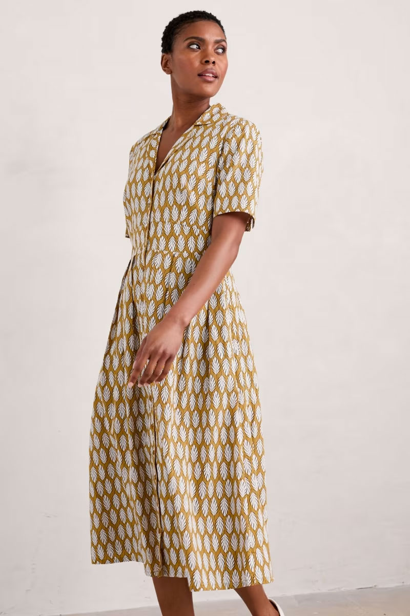 & SEASALT CORNWALL Kleid Charlotte Dress, Brushed Leaf Dark Sienna, % ...ein Kleid wie aus der Provence :-)