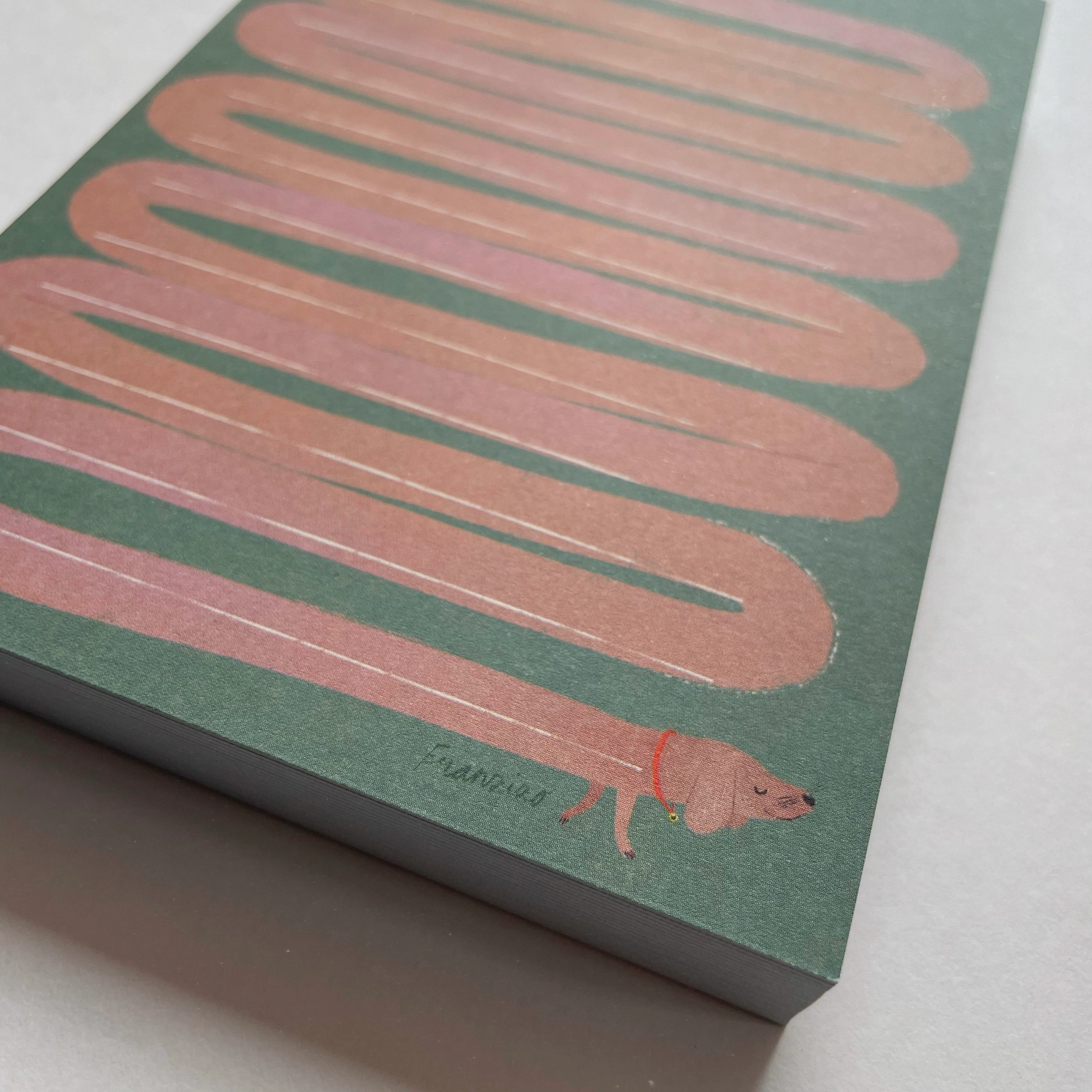 Notizblock Dackel " LOOOONG LIST" von FRANZIZO   