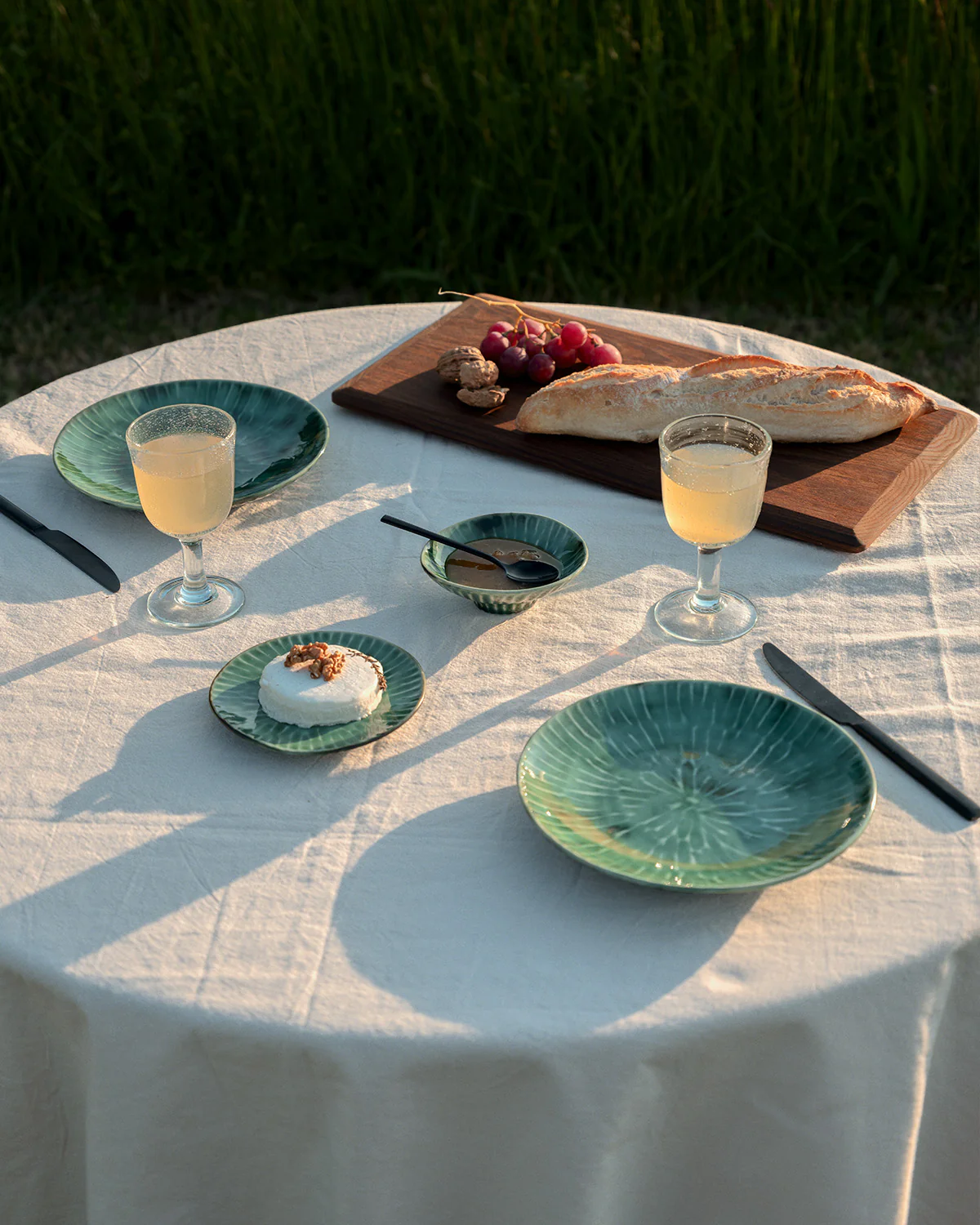  Verde Lanza Untertasse cappuccino grün von Pascale Naessens, D. ca. 14,5 cm   