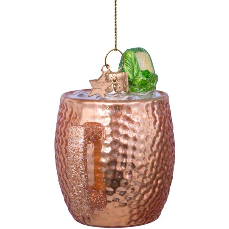 Weihnachtskugel Moskau Mule, ca. 7,5 cm, Glas von Vondels   