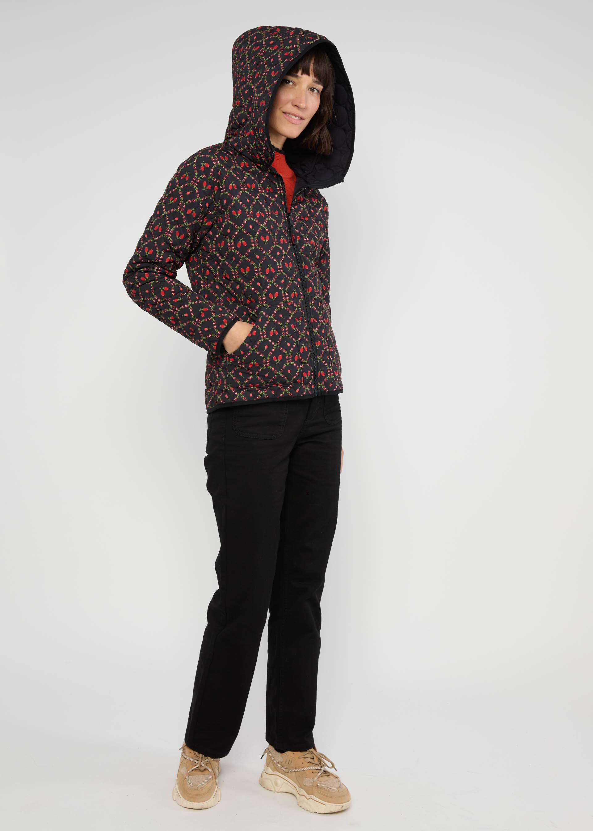 % Blutsgeschwister Softshelljacke Reversible Plopp - winter cherries