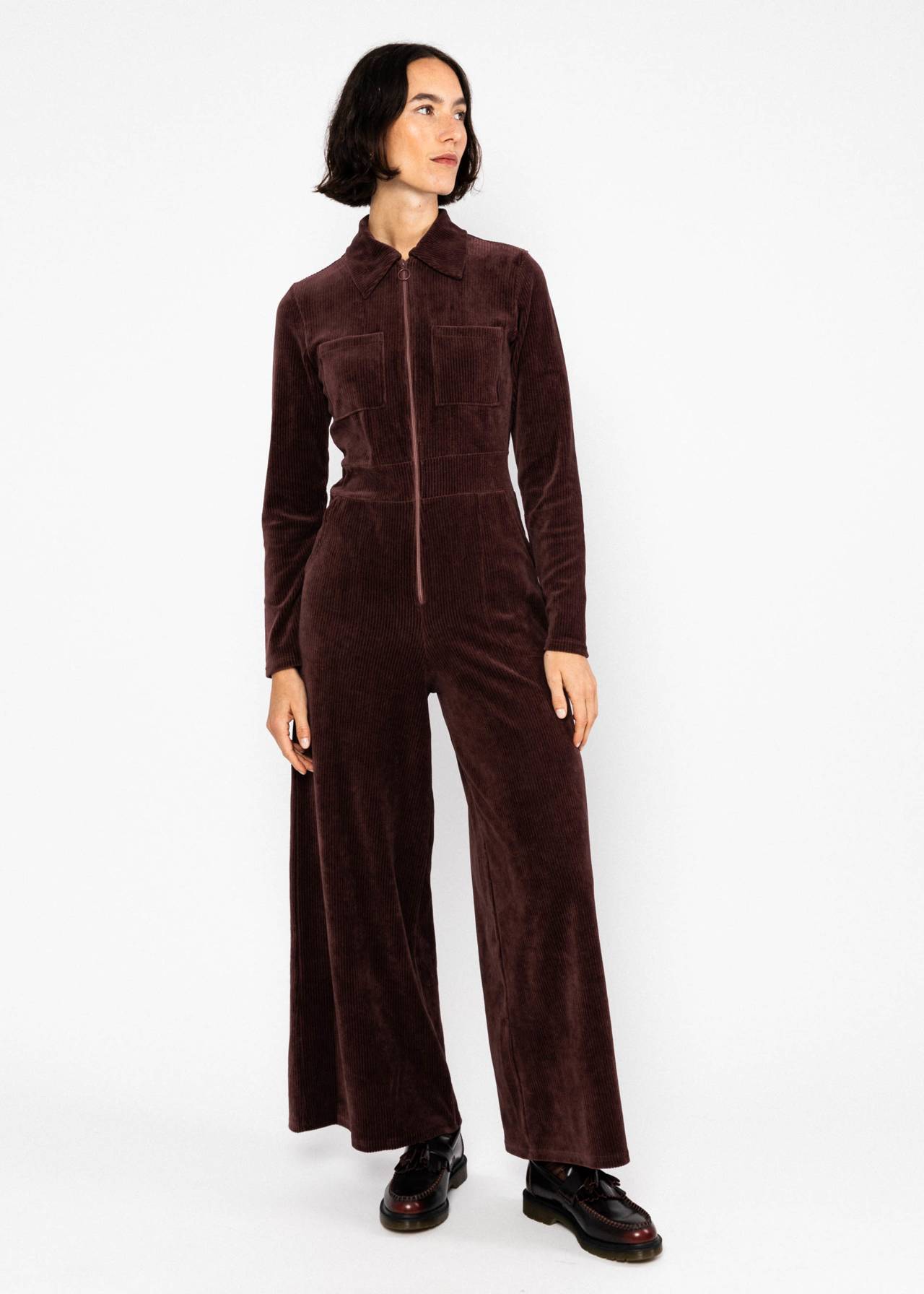 Blutsgeschwister Jumpsuit Jolly Molly brown grape taste