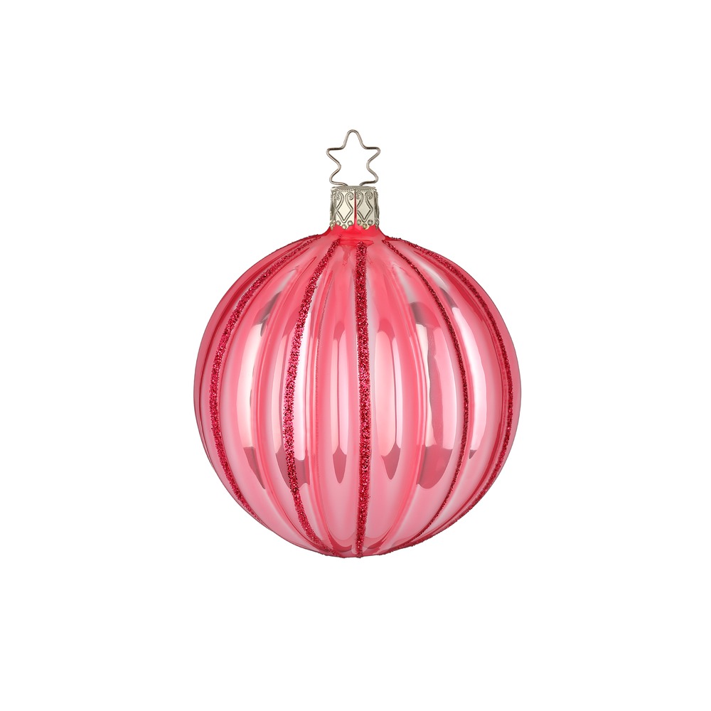 Inge Glas Christbaumkugel SÜßer GLANZ, Rosa, D. 7,5 cm, Die Nussknacker Suite