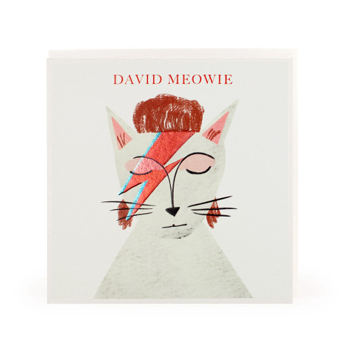 Doppelkarte Niaski" David Meowie  " von U Studio   Katze  