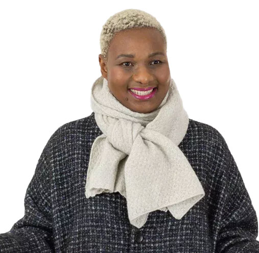 McKernan Schal "TUCKER" SILVER FOG,   ca. 38 x 185cm , 100 % Wolle 