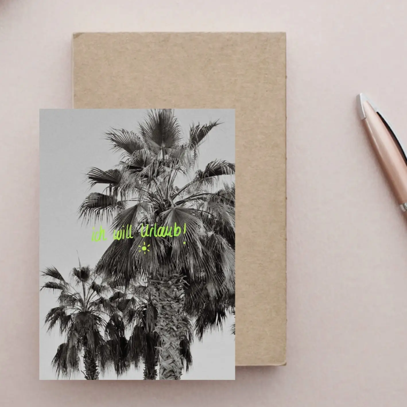 Postkarte Ich will Urlaub  von Ute Arnold  