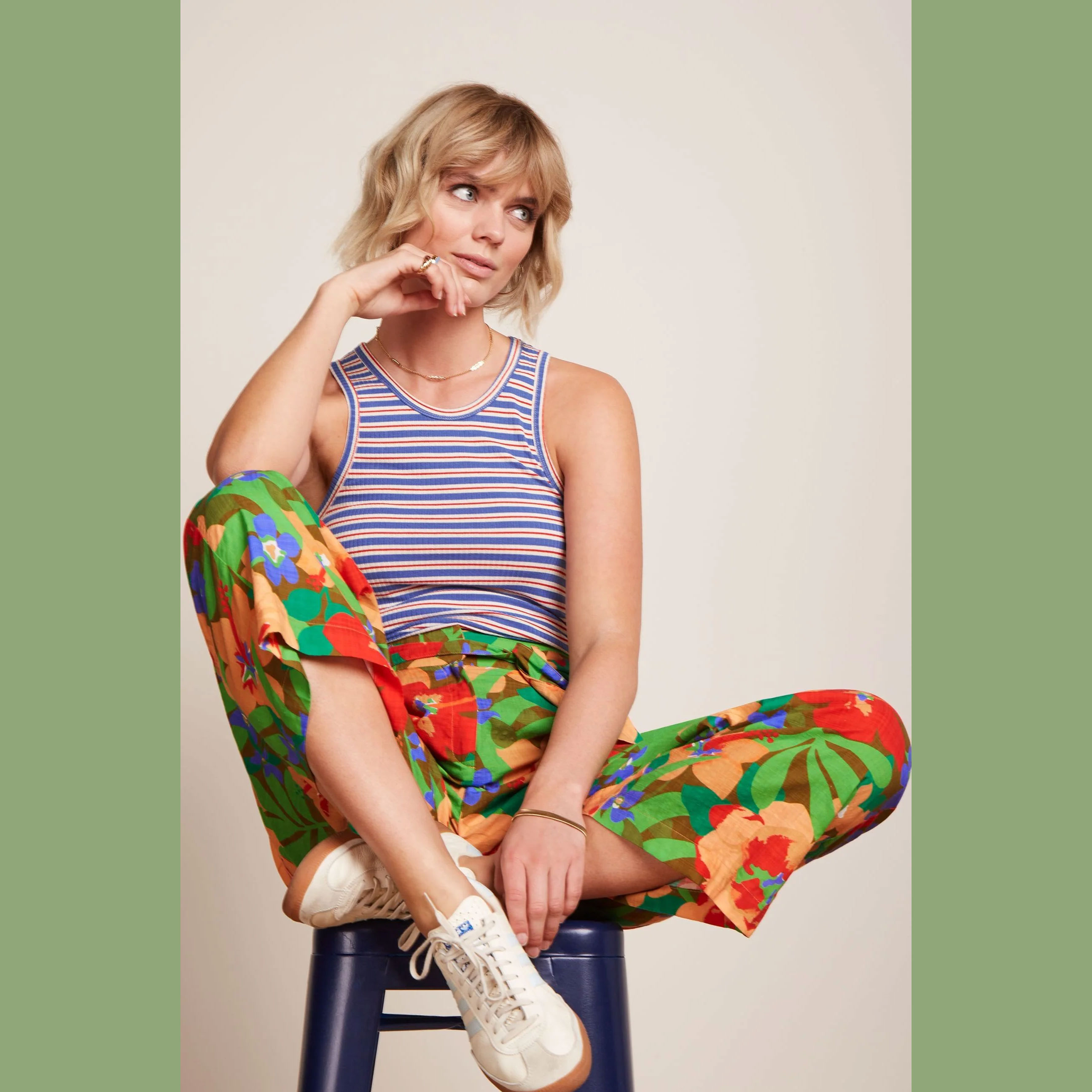 % King Louie Hose Ava Pants Therese, Farbe Tapenade Brown - Therese