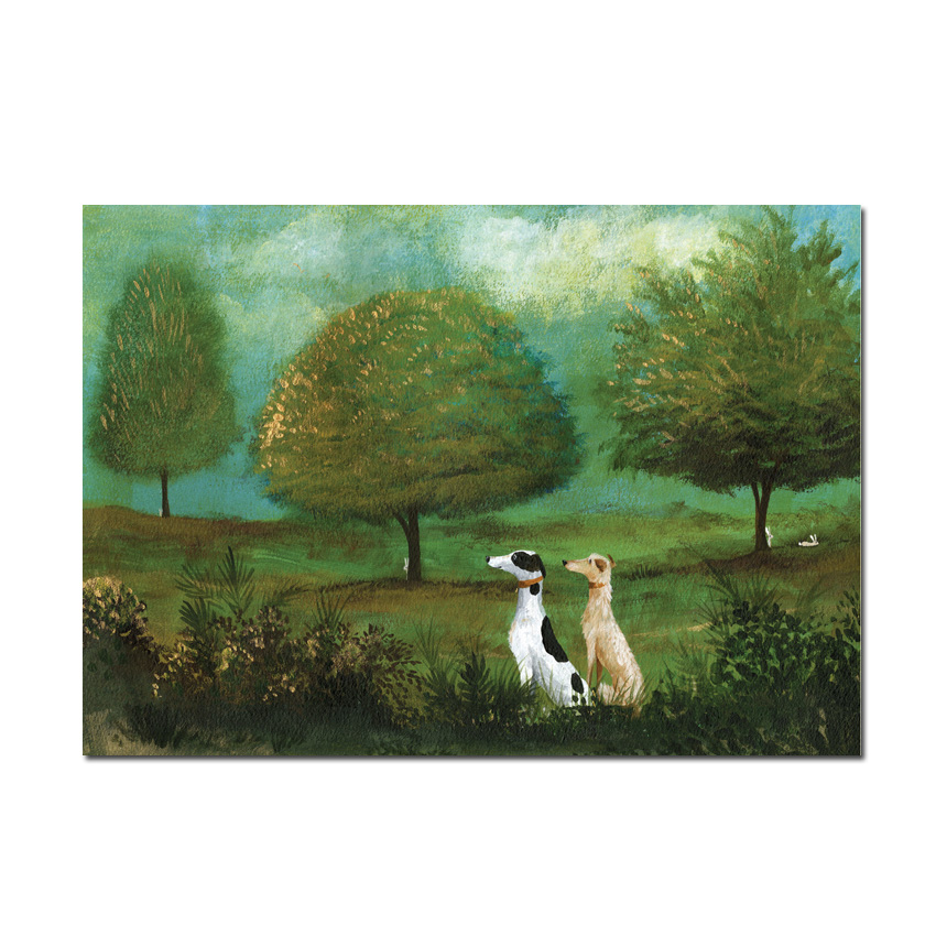 Two Bad Mice Doppelkarte "Golden Hour"   von Two Bad Mice von Anita Jeram, Hunde