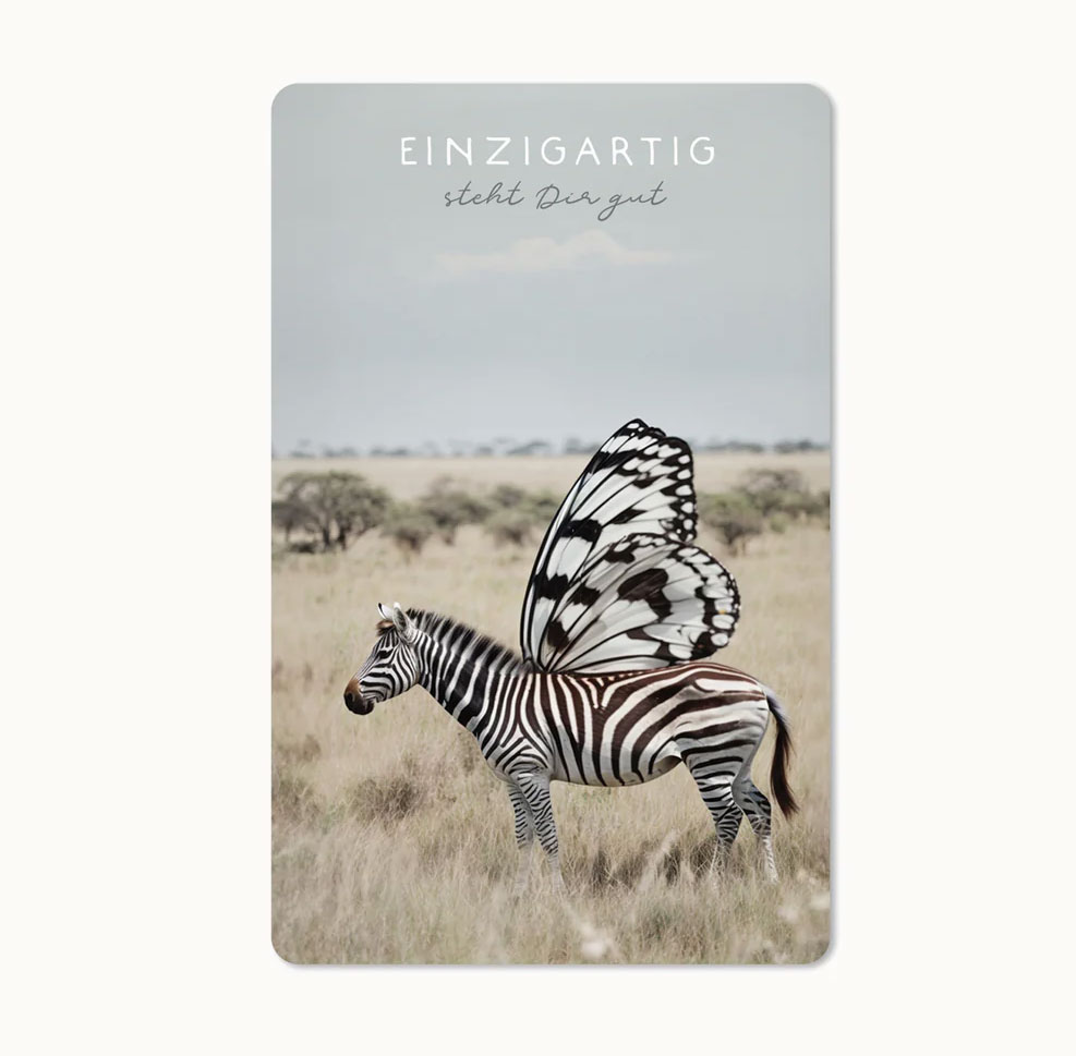 Lunacard Postkarte Einzigartig