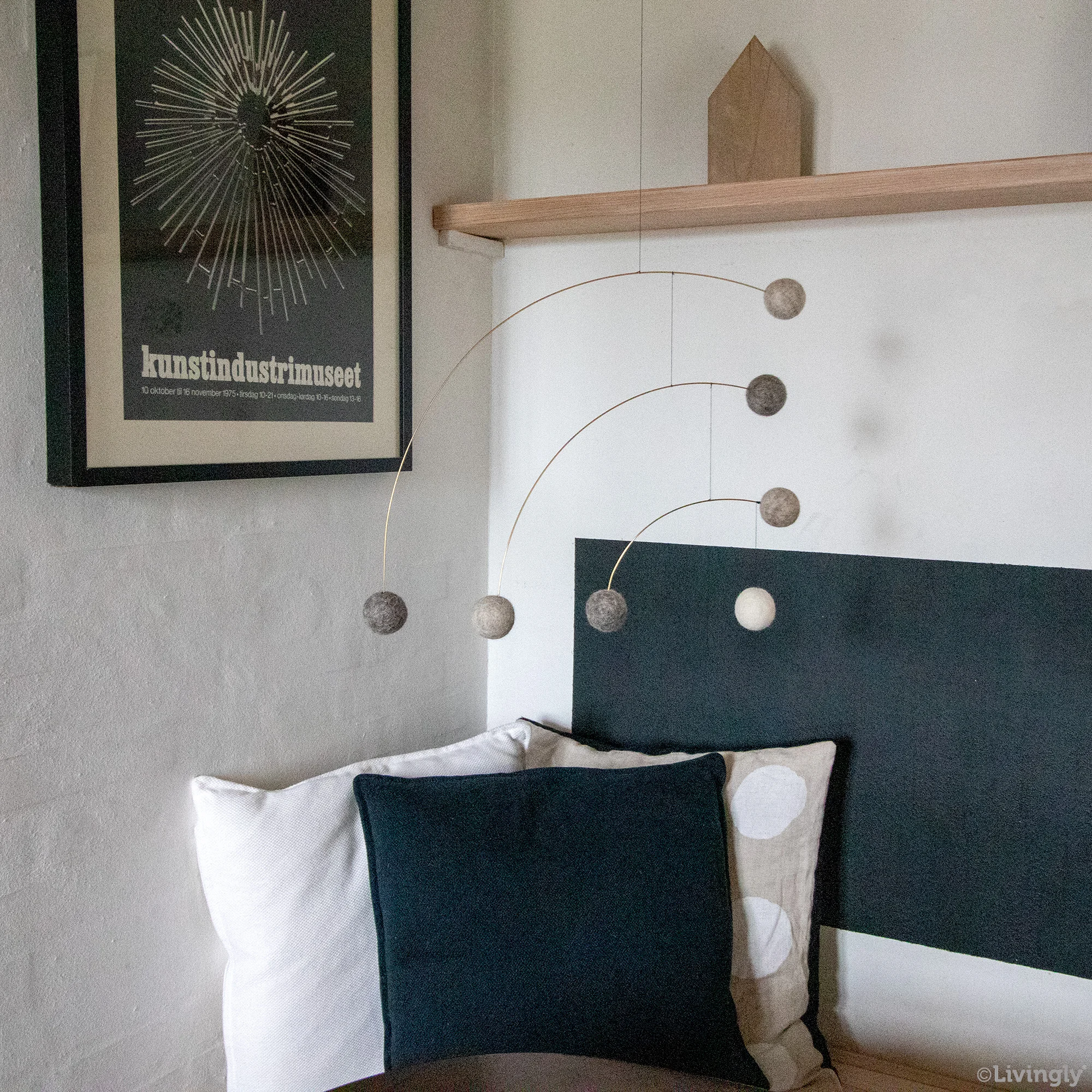 Livingly Mobile Bounce Mobile,Groß Natur von Livingly, ca. 45 x 40 cm