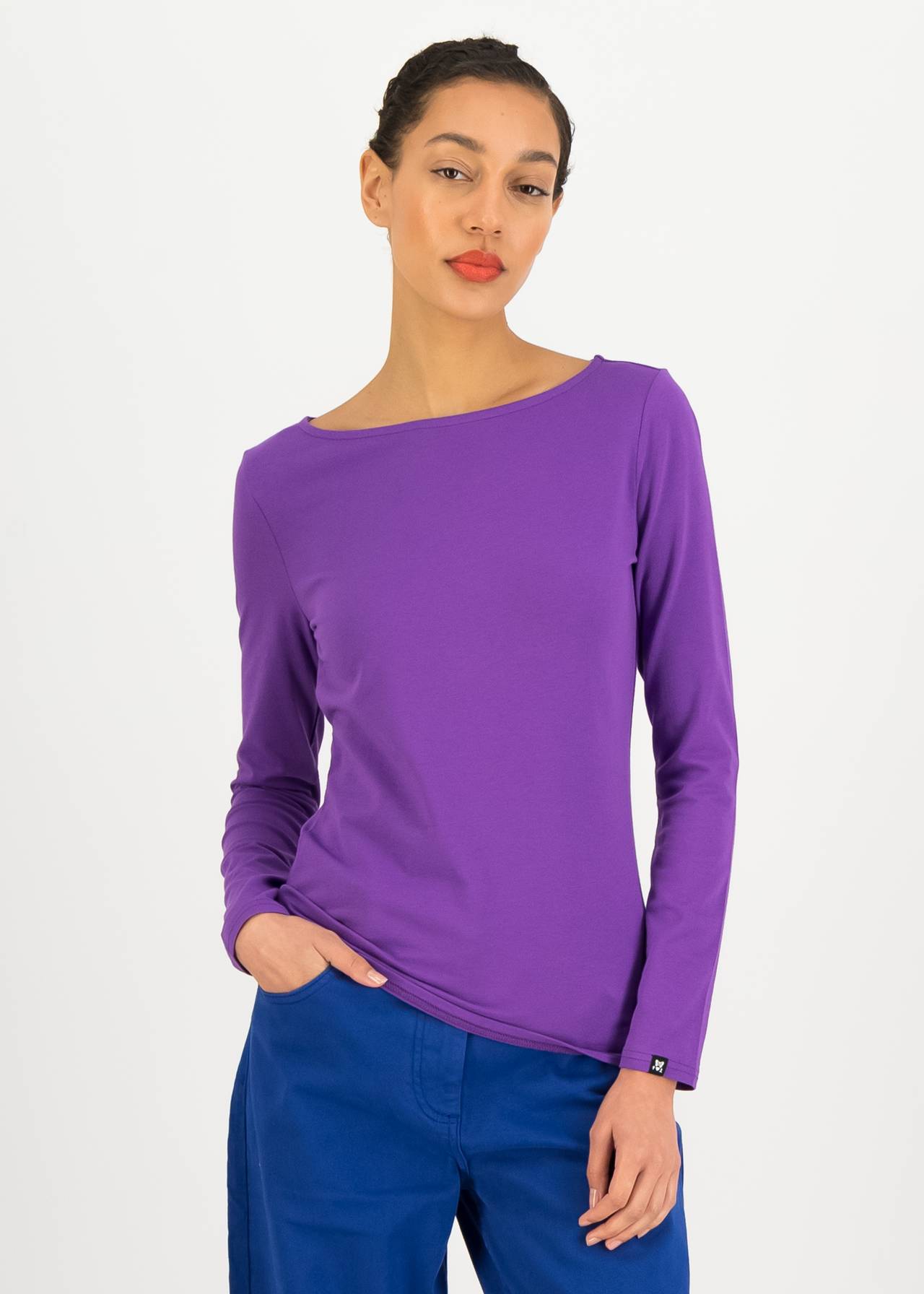 Blutsgeschwister Longsleeve Oh Marine, Farbe: art lilac