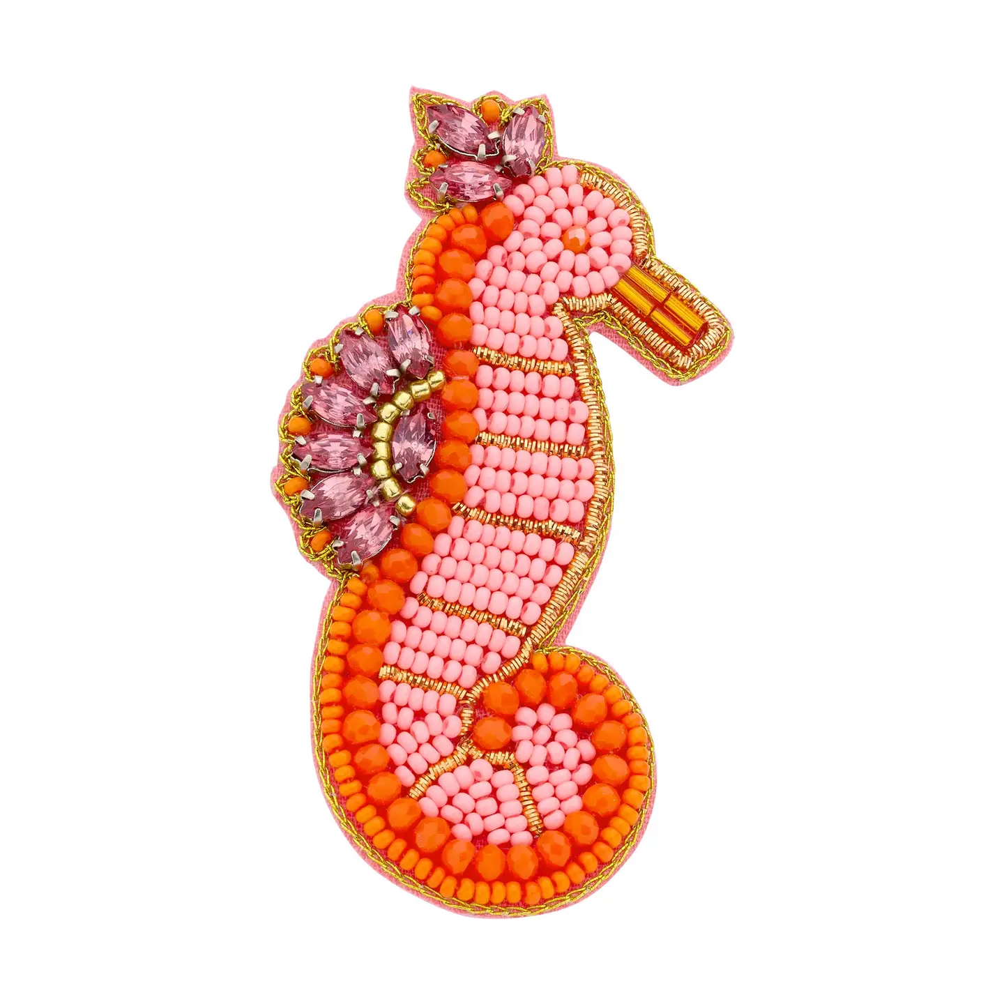 Brosche Seepferdchen, Modeschmuck