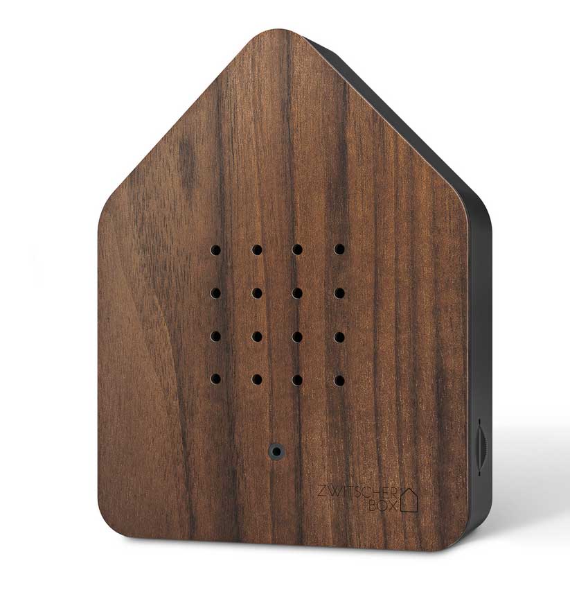 Zwitscherbox Holz, Nuss Schwarz / Walnut Dark  Holz von Zwitscherbox  