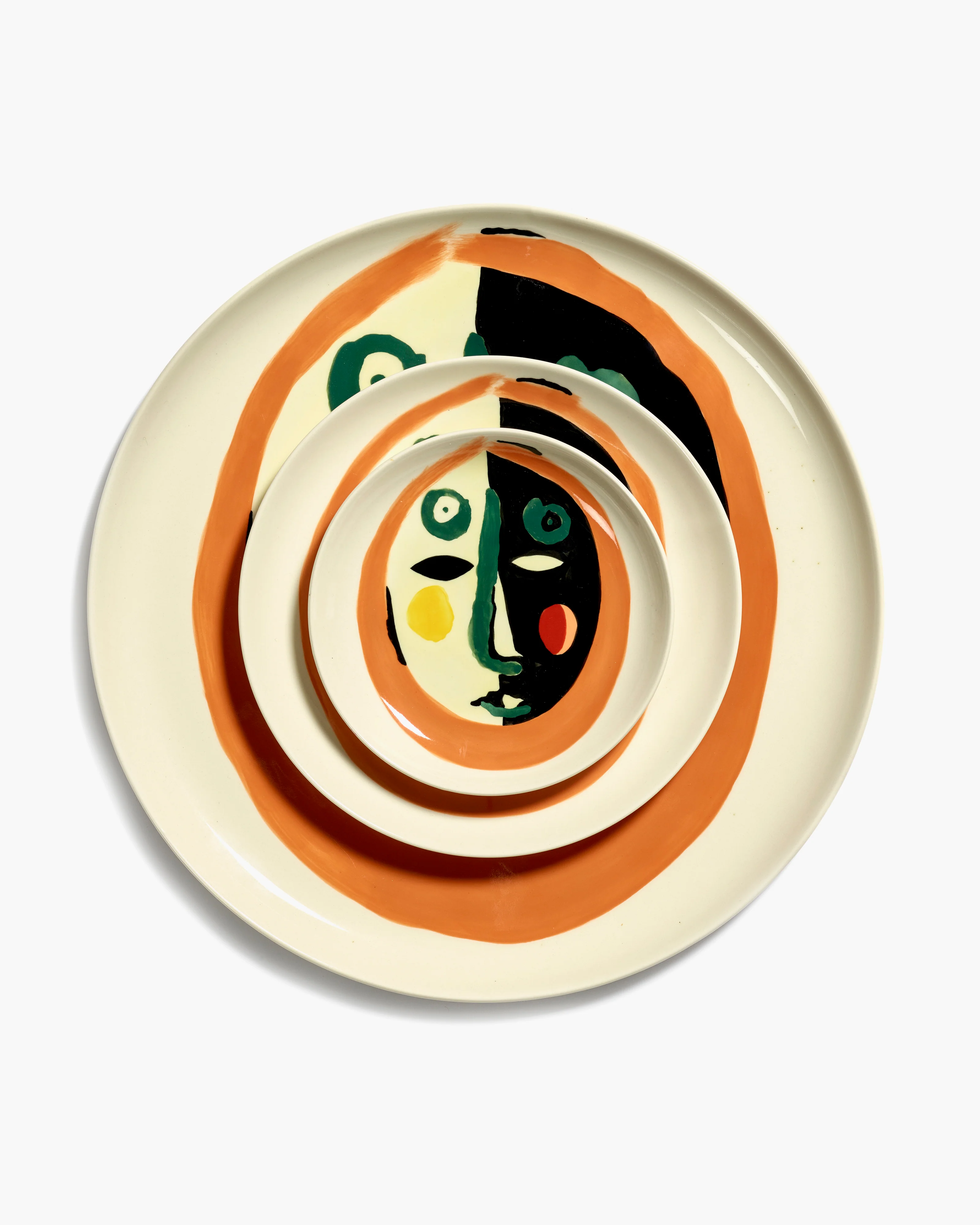 Ottolenghi Dessertteller mit Gesicht Feast, D. 16 cm, Face 