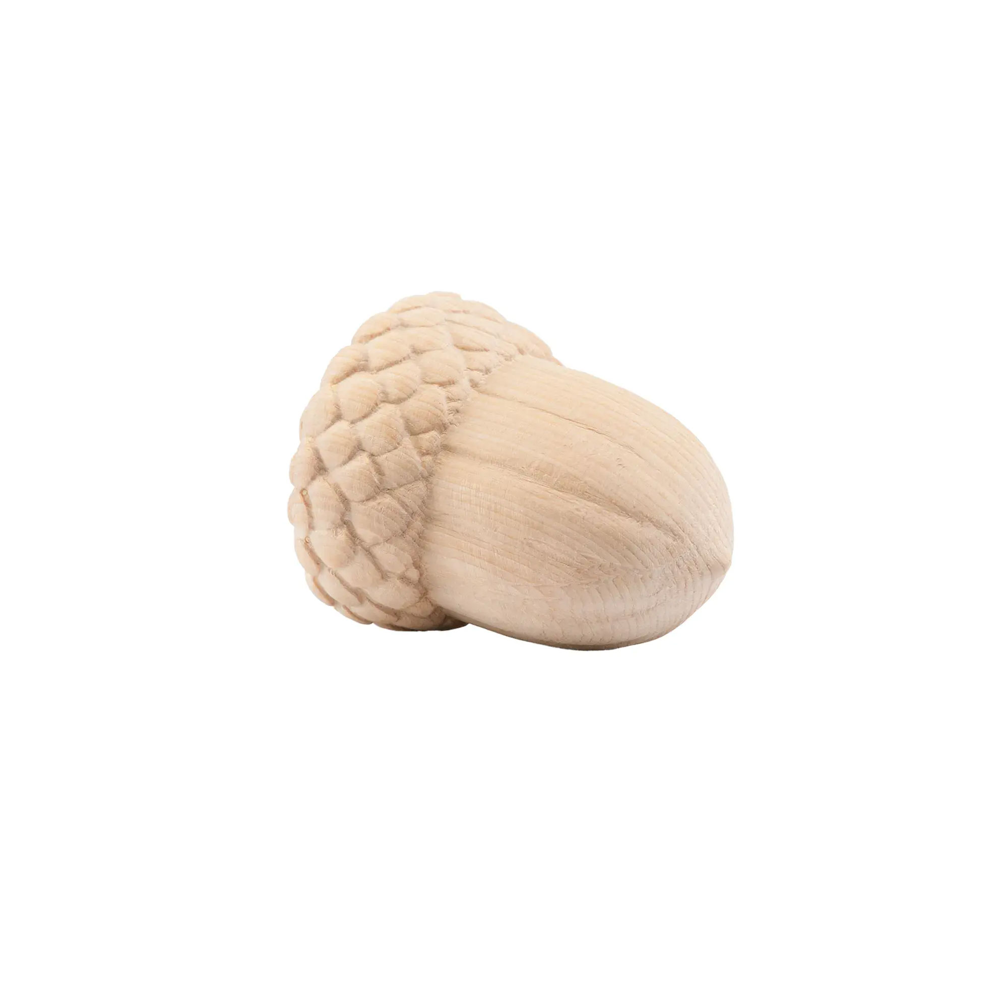 Eichel Natur - 6 cm, Ausführung Natur, Zirbenholz , handgeschnitzt aus Österreich