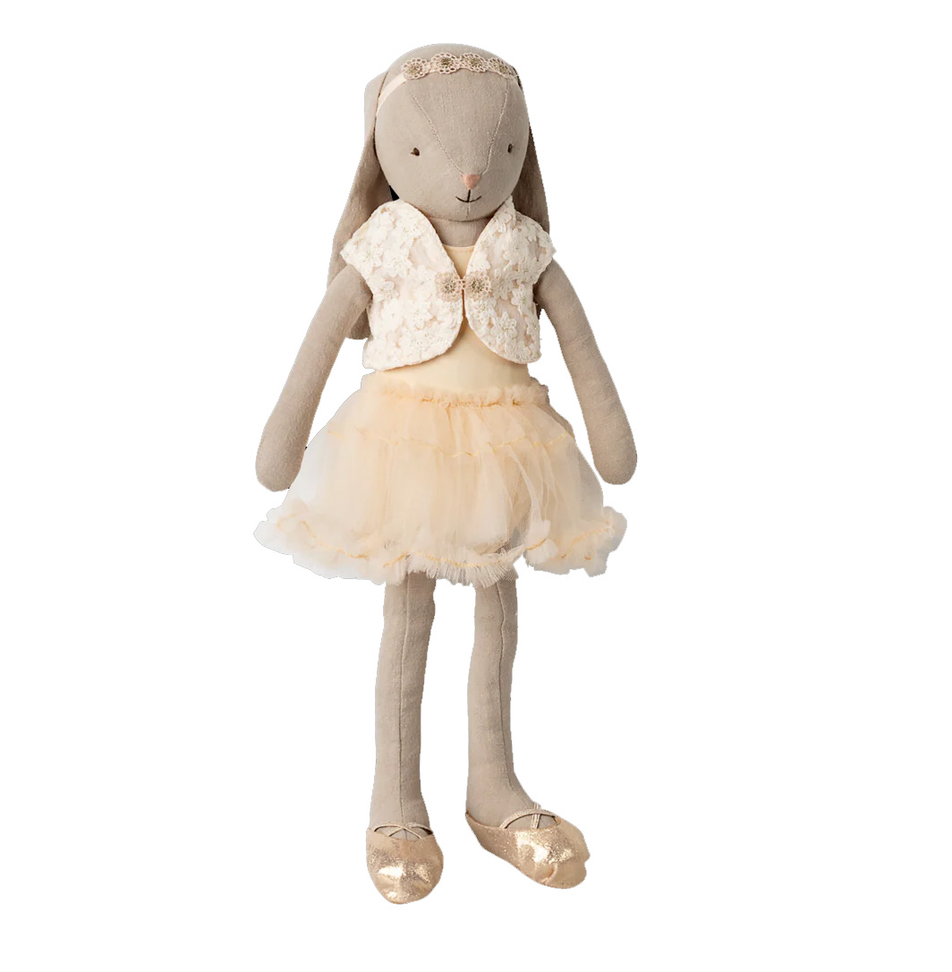 Maileg Hase Größe 3, Klassisch - Ballettanzug und Rock creme, ca. 40 cm