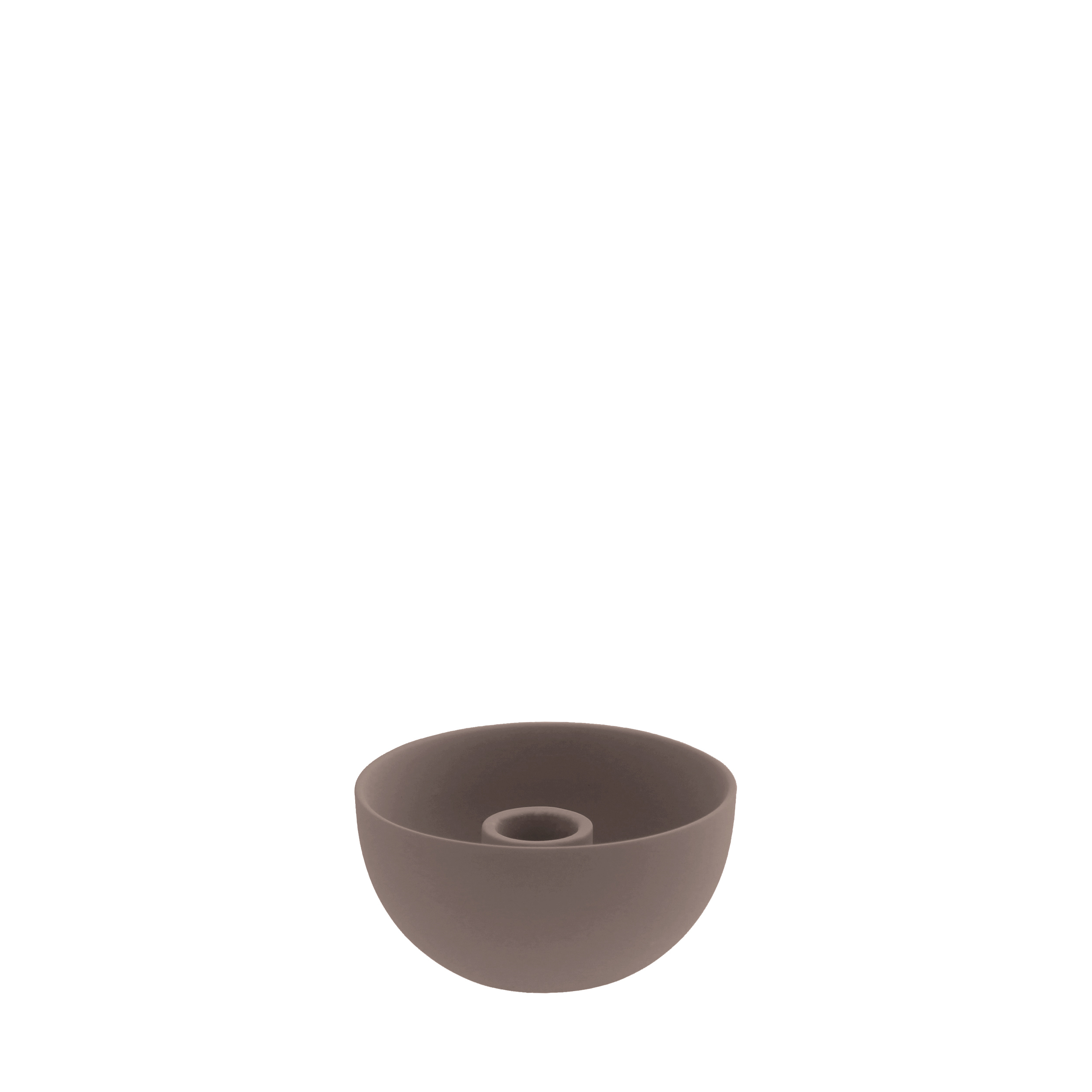 Storefactory LIDATORP Kerzenhalter, Mini brown candlestick, D. ca. 10 cm 